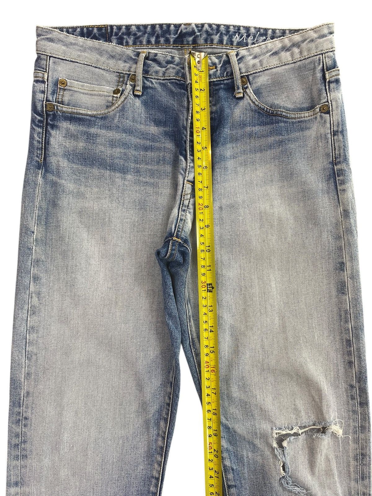 Japanese Brand Blue Way Brand Faded Wash Style Ripped Jeans Size US 30 / EU 46 - 6 Thumbnail