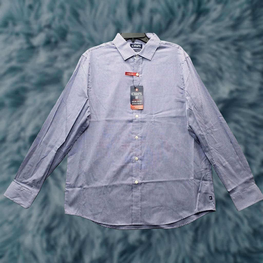Chaps Chaps Shirt Mens L Multicolor Check Performance Stretch Ultimate Cooling Comfort Size US L / EU 52-54 / 3 - 1 Thumbnail