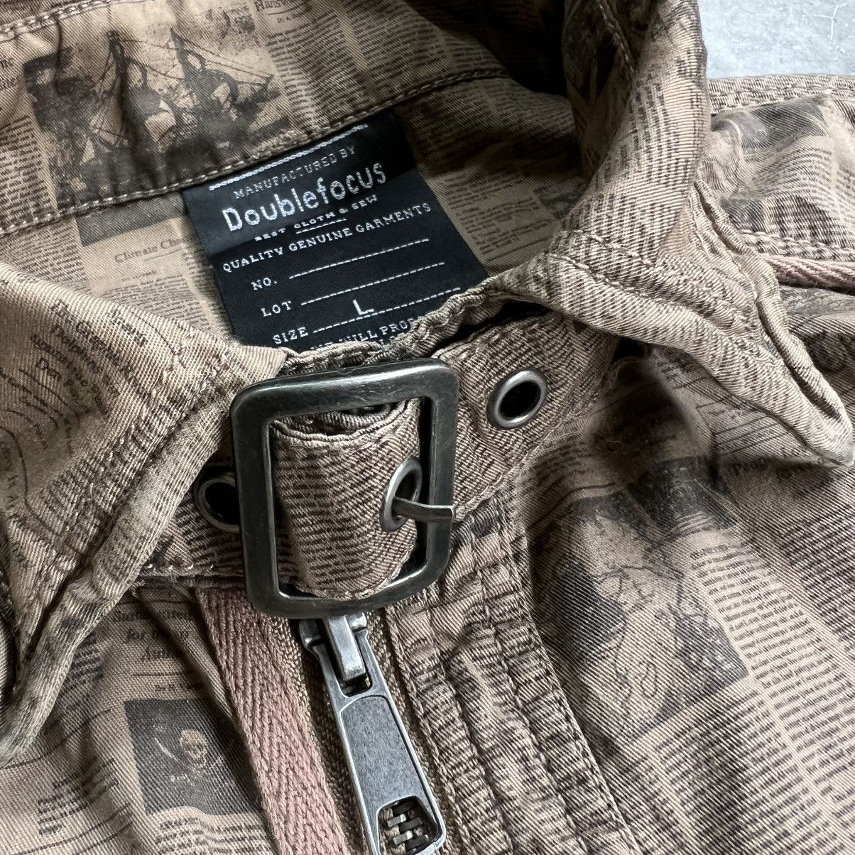 Seditionaries Doublefocus News Paper Skull Neck Belt Jacket Size US L / EU 52-54 / 3 - 8 Thumbnail