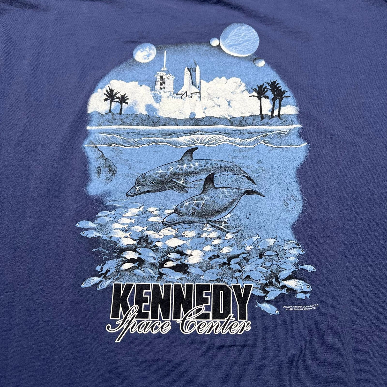 Fruit Of The Loom Vintage 90s Kennedy Space Center T shirt Sz XXL rocket ship Size US XXL / EU 58 / 5 - 6 Thumbnail