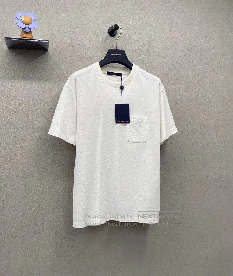 Louis Vuitton LV White Damier Short Sleeve Tee. Size US S / EU 44-46 / 1 - 3 Thumbnail