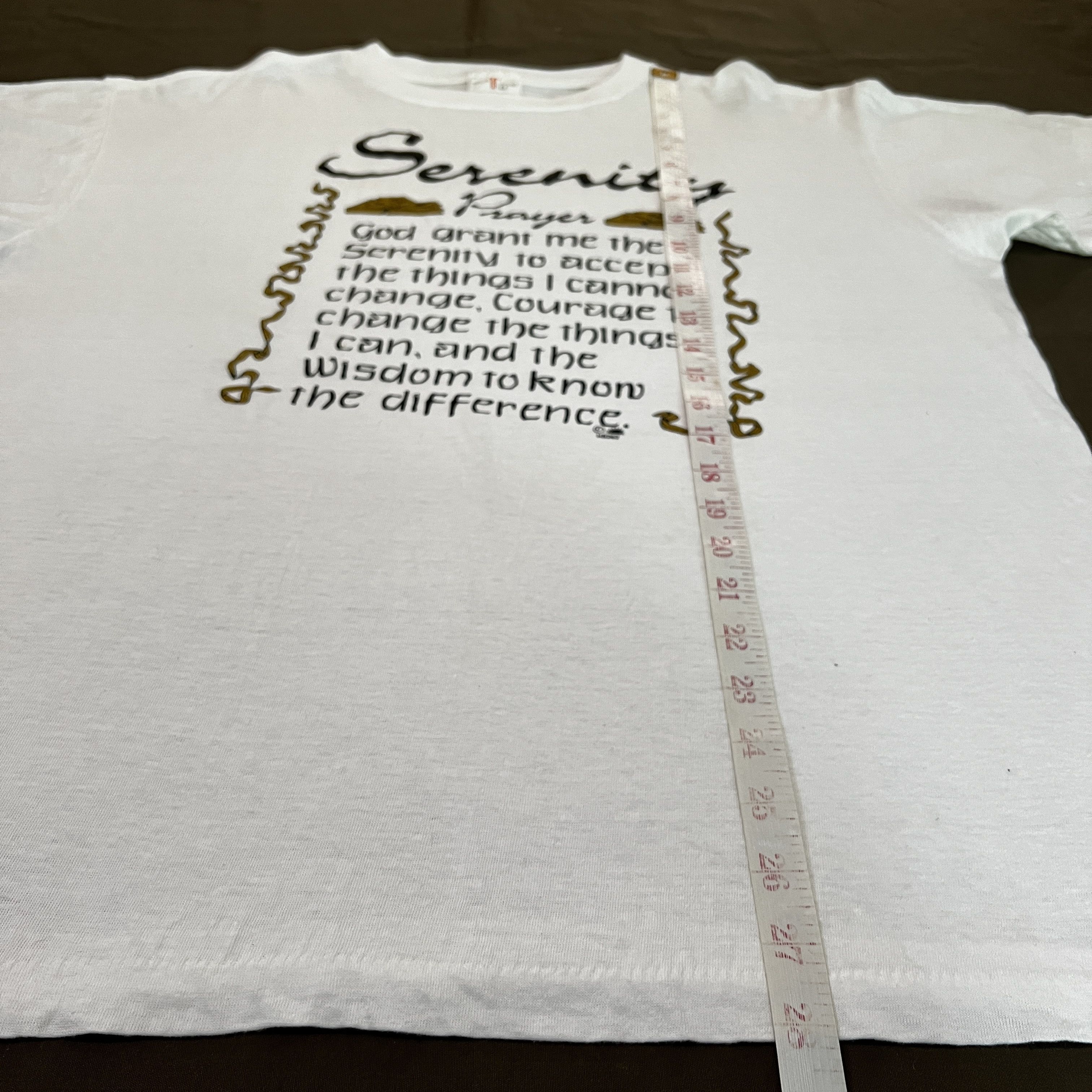 Vintage Vintage 90s Serenity Prayer Jesus God Holy Bible Tee Size US L / EU 52-54 / 3 - 7 Thumbnail