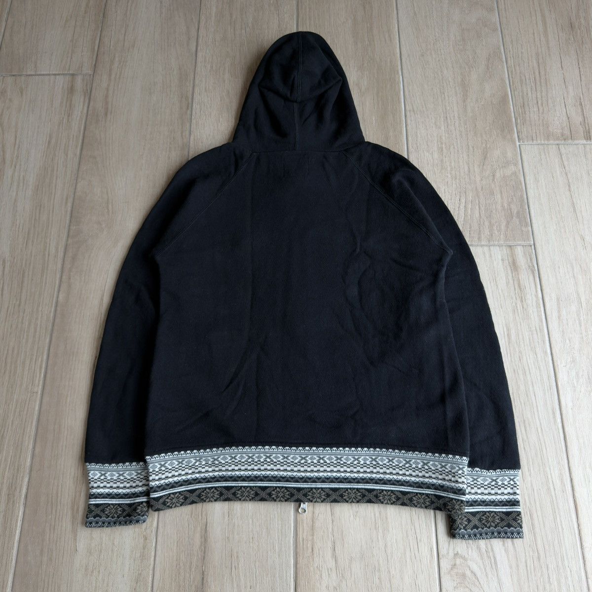 PPFM 2000s Aztec Pattern Trim 3-Zip Double Hood Sweatshirt Size US M / EU 48-50 / 2 - 7 Thumbnail