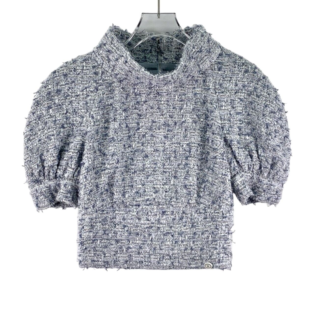 Chanel Chanel Tweed Short Sleeve Blouse 36 Size XS / US 0-2 / IT 36-38 - 1 Thumbnail