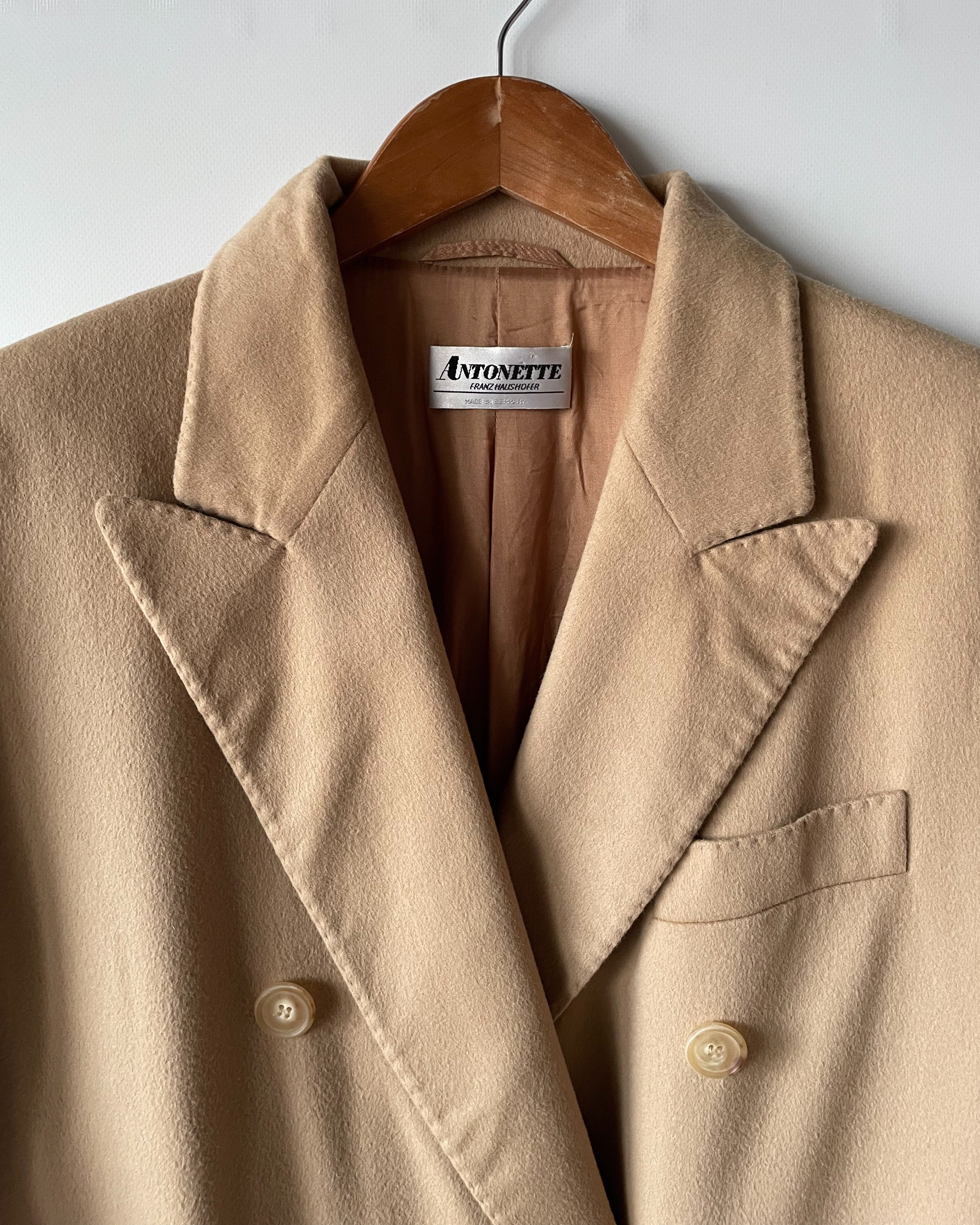 Colombo Vintage Colombo Fabric Camel Coat – Pure Cashmere Size XL / US 12-14 / IT 48-50 - 7 Thumbnail