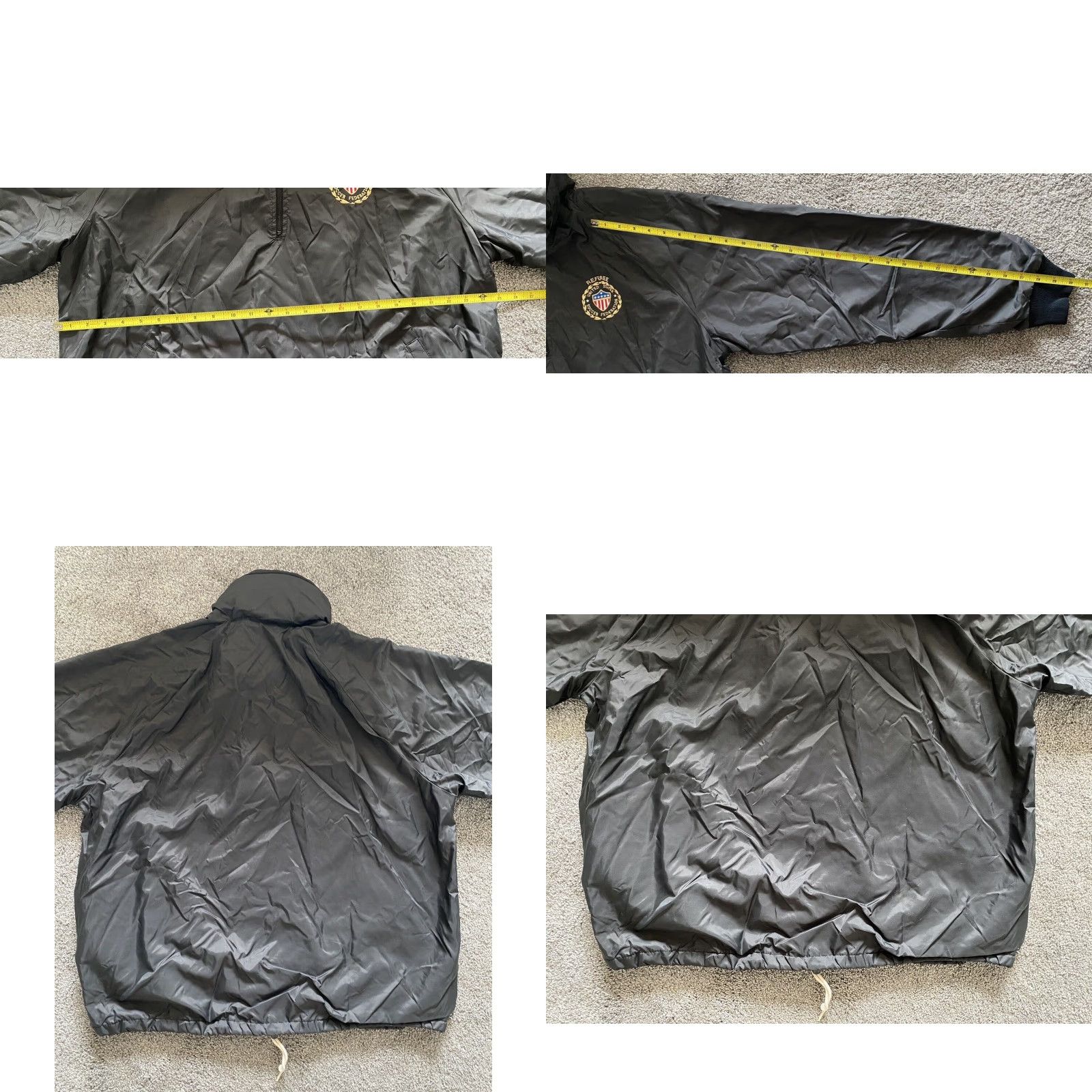 Vintage VINTAGE United States Soccer Federation Nylon Jacket XL Black United Sports Apparel Jacket Men XL Black Sports USA Windbreaker Pockets Size US XL / EU 56 / 4 - 9 Thumbnail