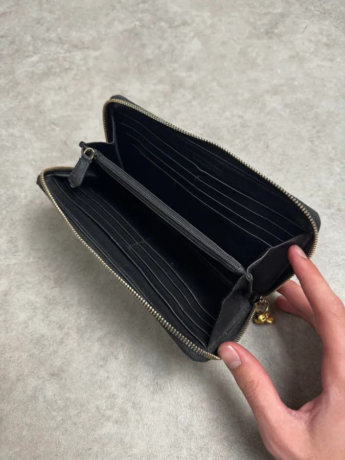 Alexander McQueen Alexander McQueen Black Spine & Skull Leather Wallet Size ONE SIZE - 7 Thumbnail