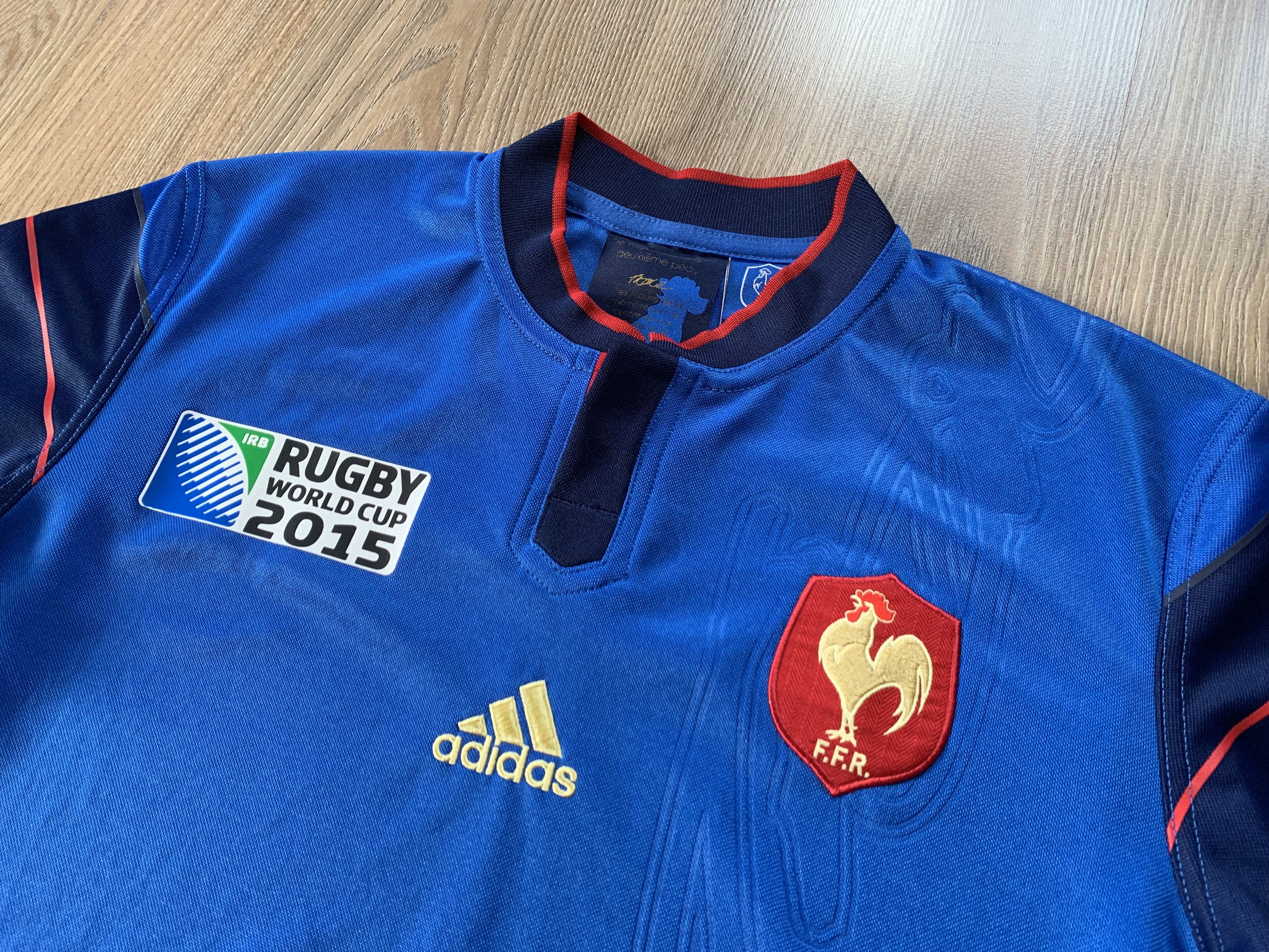 Adidas × Vintage Adidas France FFR Rugby 2015 World Cup Home Jersey Size US M / EU 48-50 / 2 - 3 Thumbnail