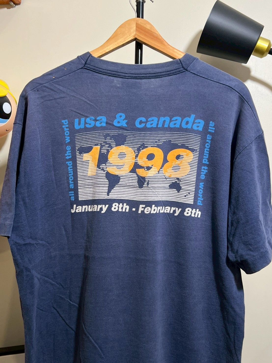 Band Tees × Vintage Vintage 1998's Oasis All Around The World USA Canada bnz02 Size US XL / EU 56 / 4 - 3 Thumbnail