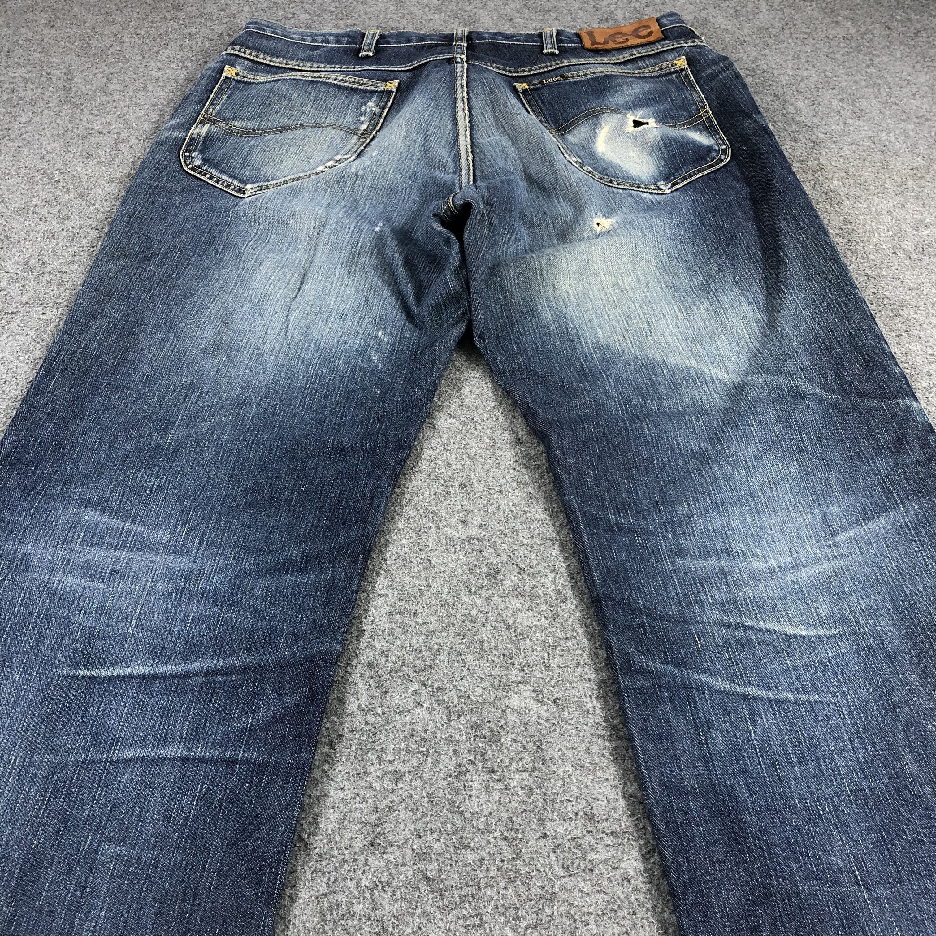 Lee × Vintage Vintage Blue Wash Lee Jeans-JM1441 Size US 35 - 4 Thumbnail