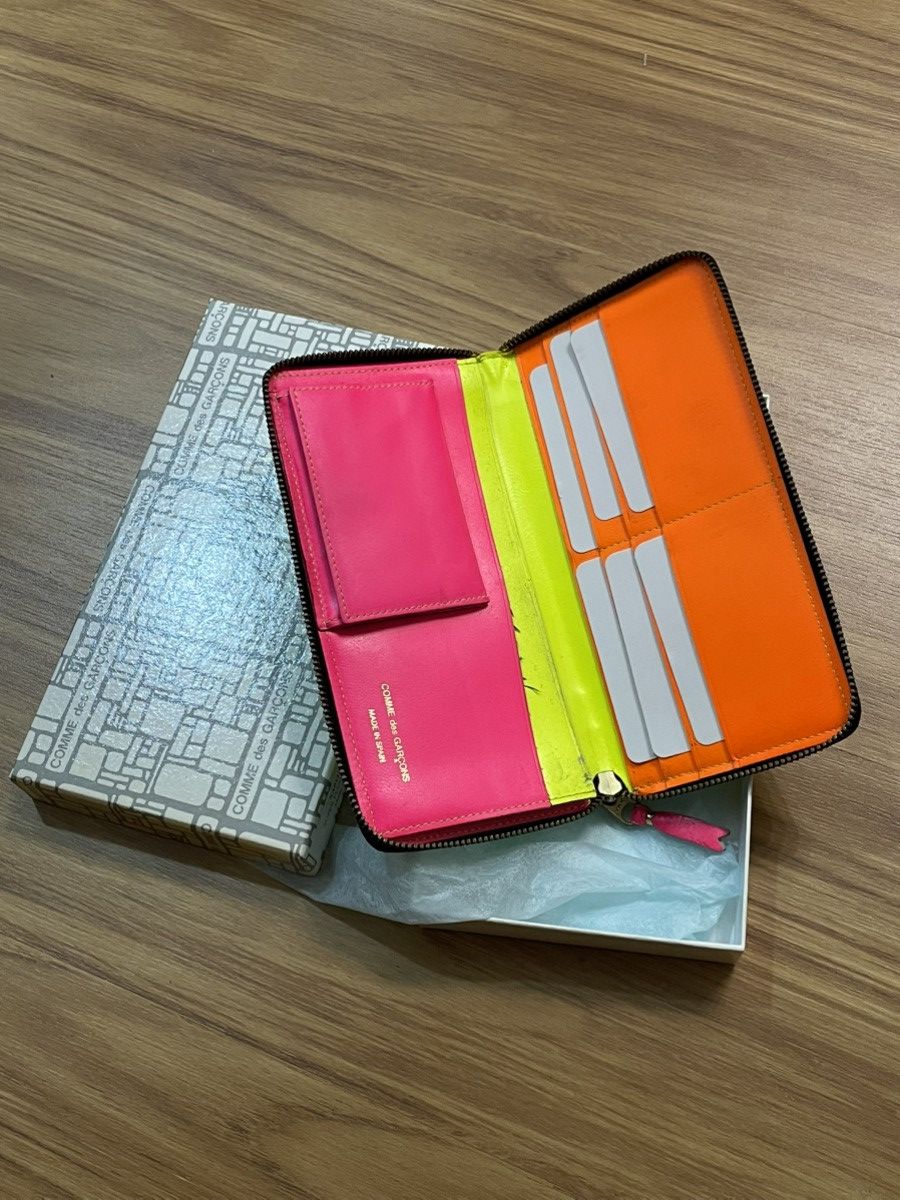 Comme des Garcons SS16 Comme des Garçons ‘Super Fluo’ Leather Long Wallet Size ONE SIZE - 10 Thumbnail