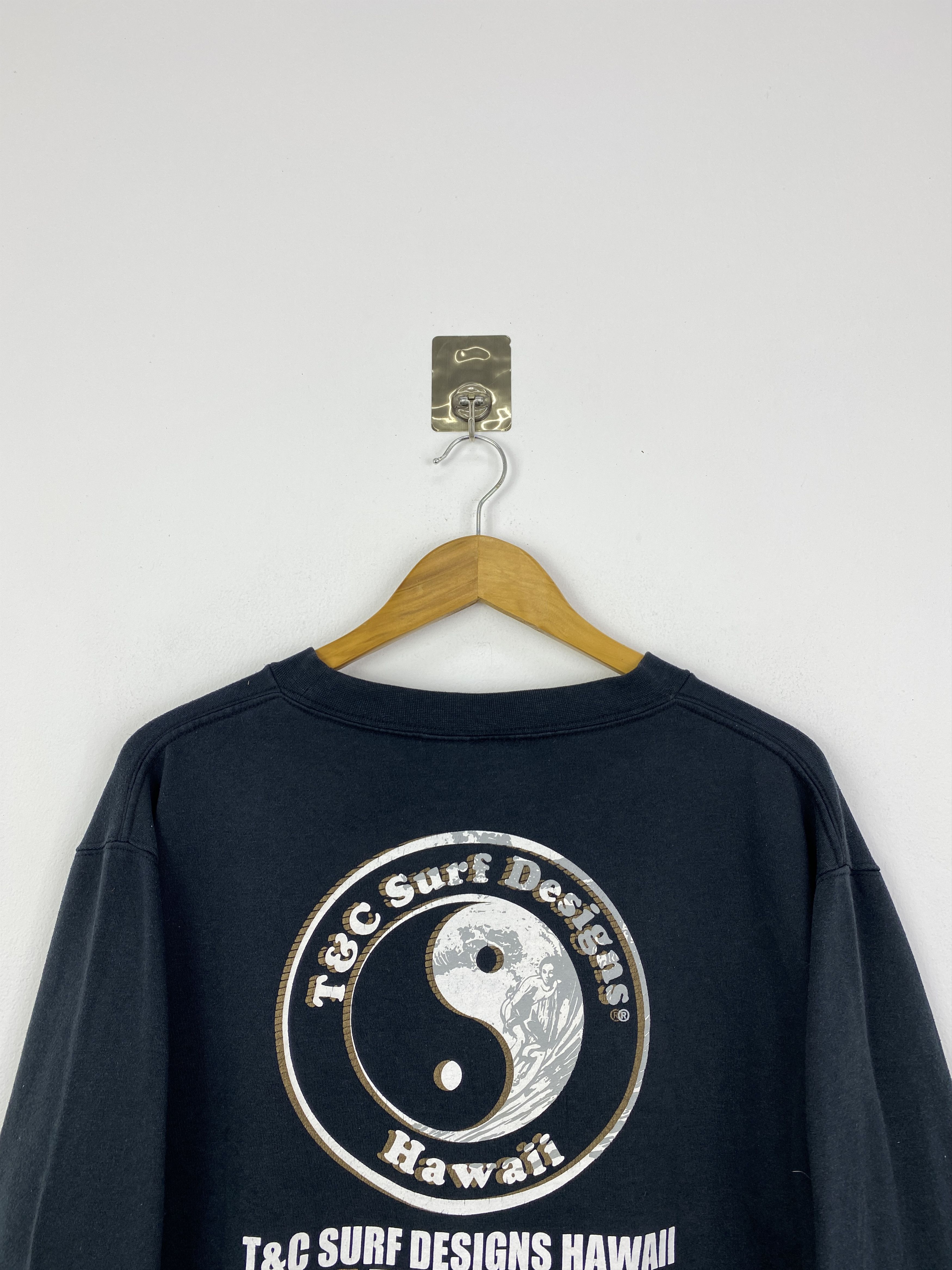Other Vintage T&C Surf Design Pullover Backhit Sweatshirt SH0093 Size US XL / EU 56 / 4 - 4 Thumbnail