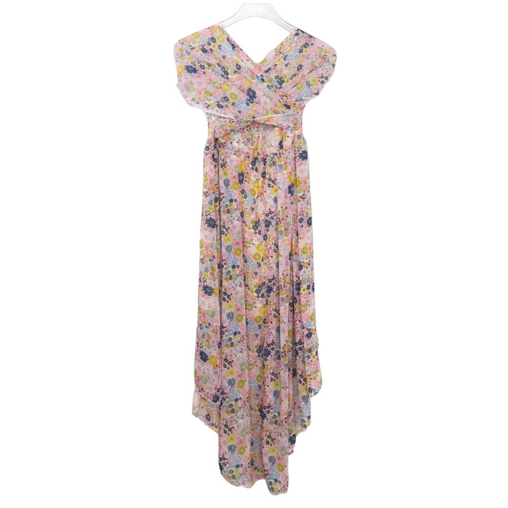 Other Speechless Pink Floral High Low A-Line Maxi Dress Small Size S / US 4 / IT 40 - 3 Thumbnail