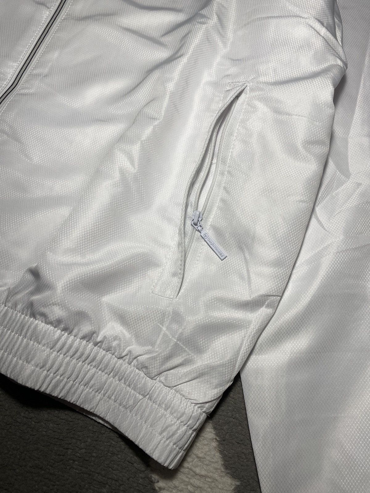 Sergio Tacchini × Vintage Sergio Tacchini Carson Tracktop white light track jacket Size US L / EU 52-54 / 3 - 7 Thumbnail