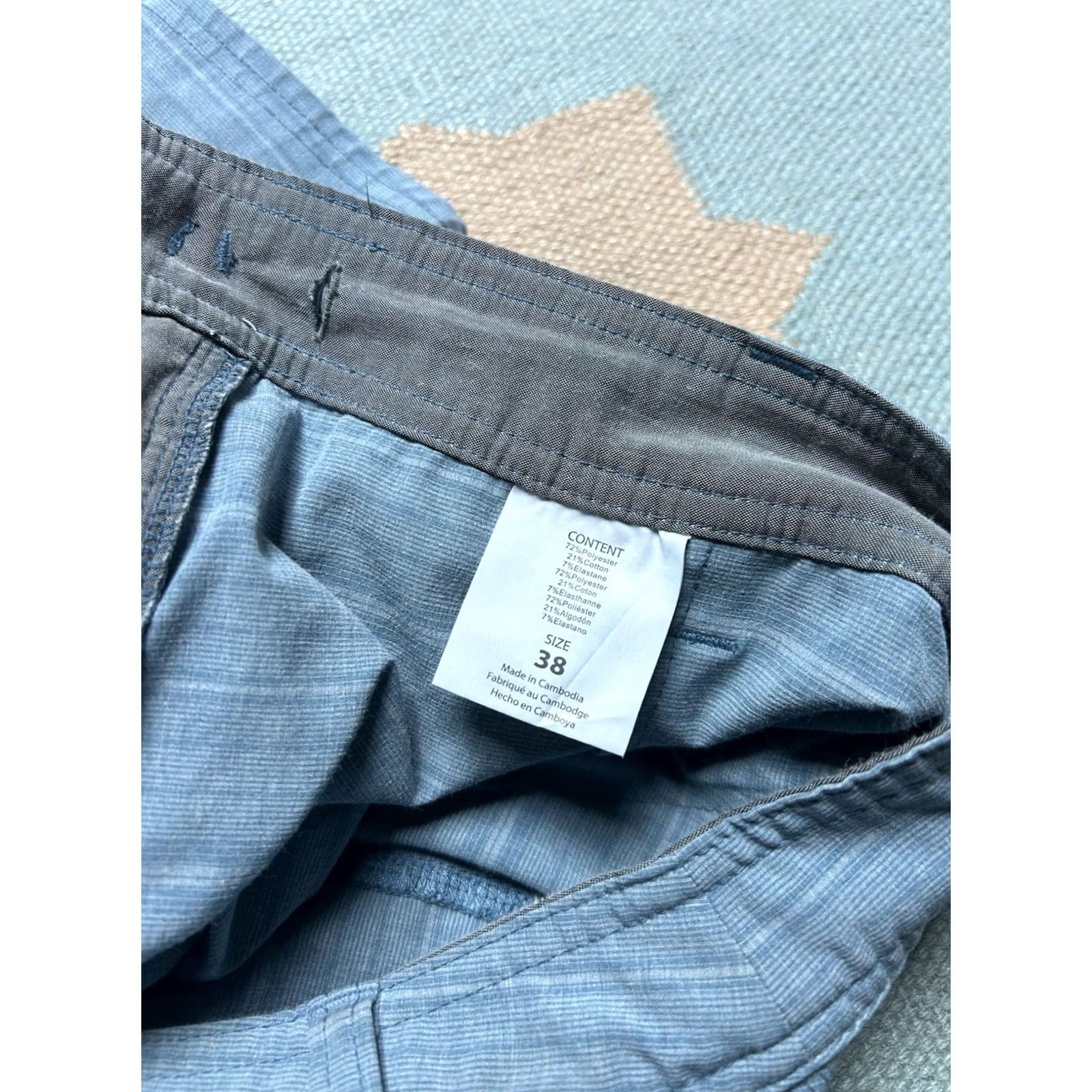 O'Neill O’Neill Board Shorts Men Beach Light Blue Lightweight 38 Blue Surf 9.5" Inseam 20" Outseam Mens Size US 38 / EU 54 - 5 Thumbnail