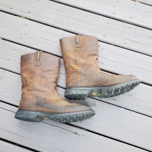 Caterpillar CAT Caterpillar Revolver Brown Oiled Leather Distressed Boot Size US 13 / EU 46 - 2 Thumbnail
