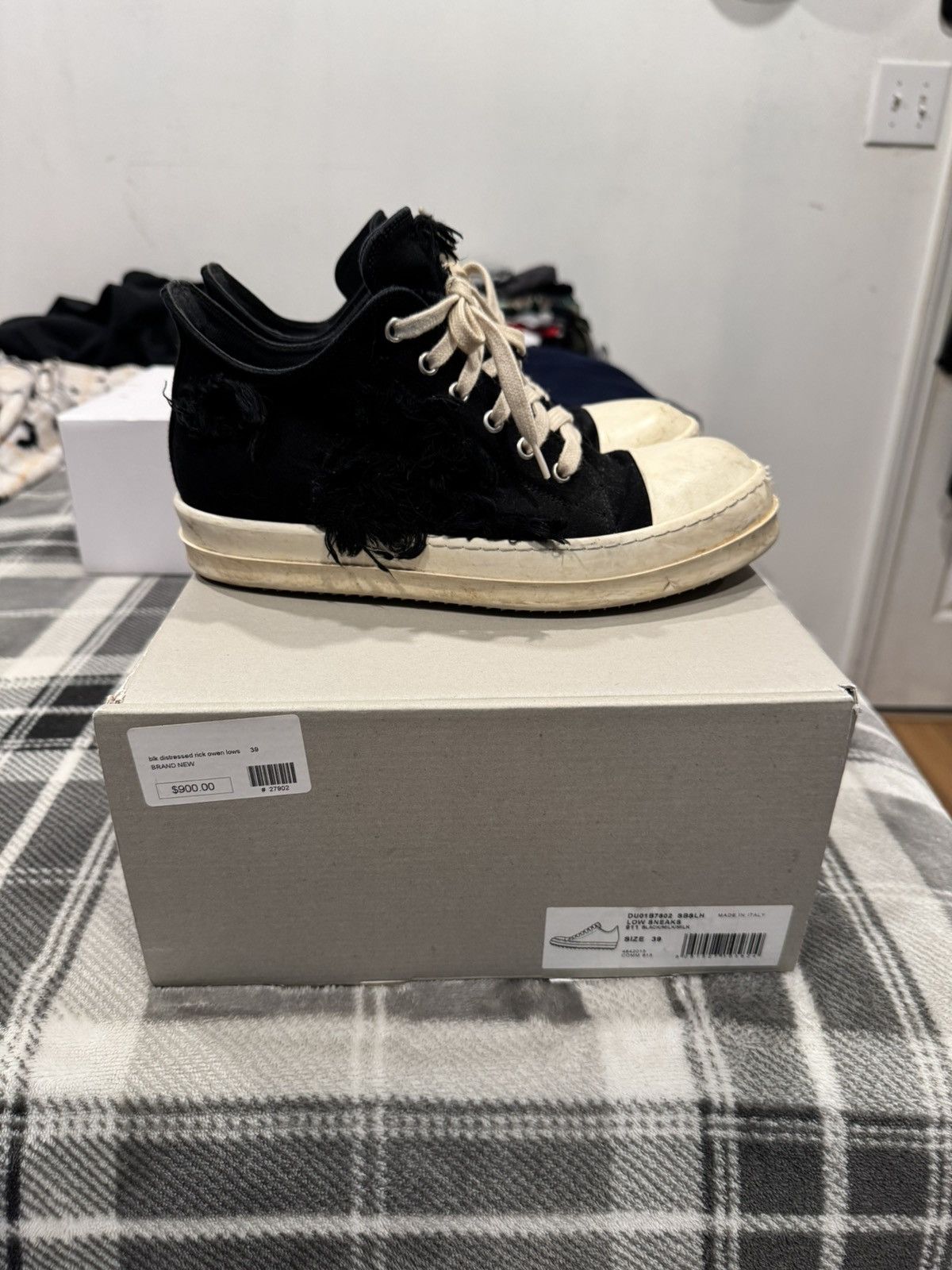Rick Owens × Rick Owens Drkshdw Rick Owen’s Slashed Ramones Size US 9 / EU 42 - 3 Thumbnail