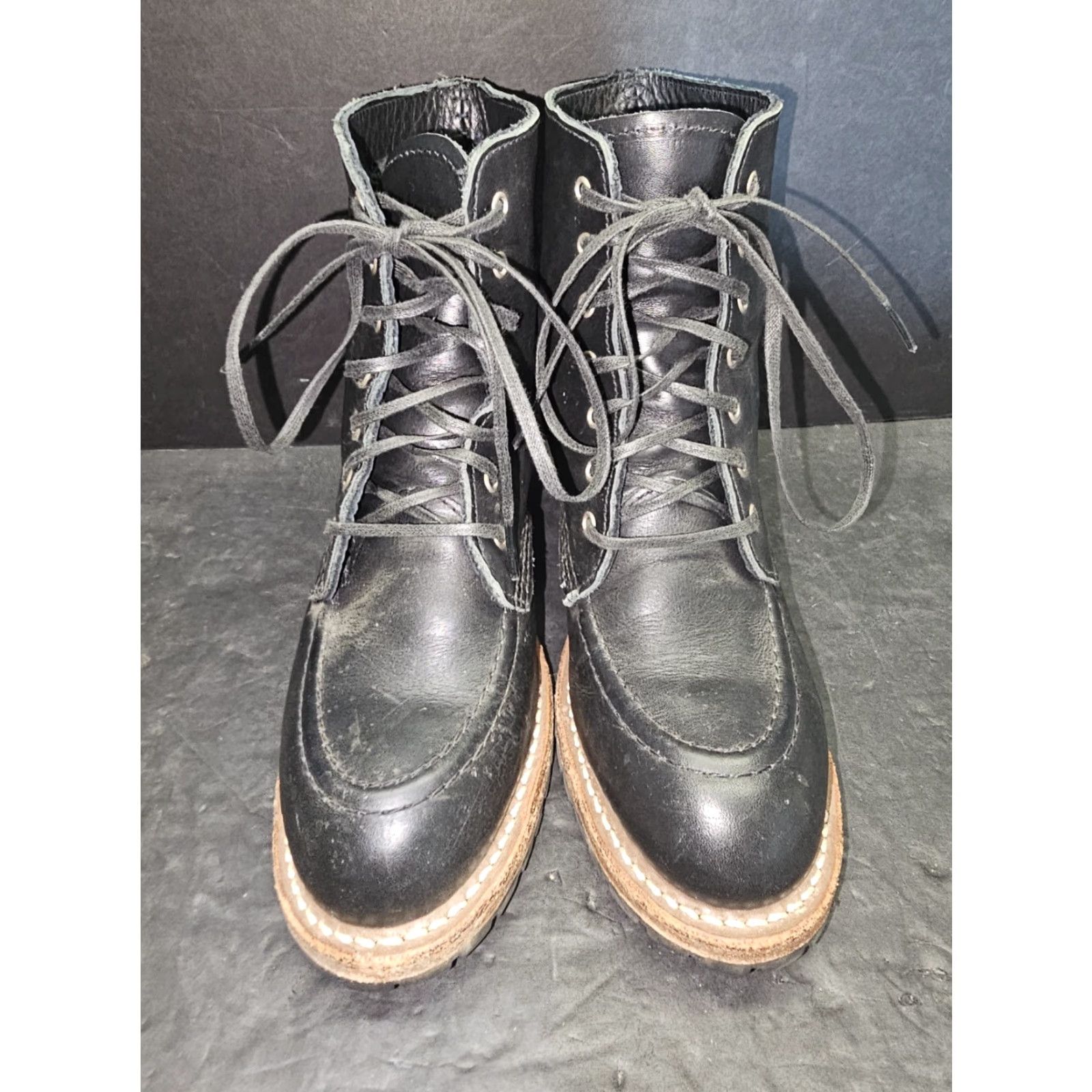 Red Wing VINTAGE Red Wing Clara Boots 3405 Women’s Heeled Ankle Black Leather Size 6 B - No Box Size US 6 / IT 36 - 3 Thumbnail