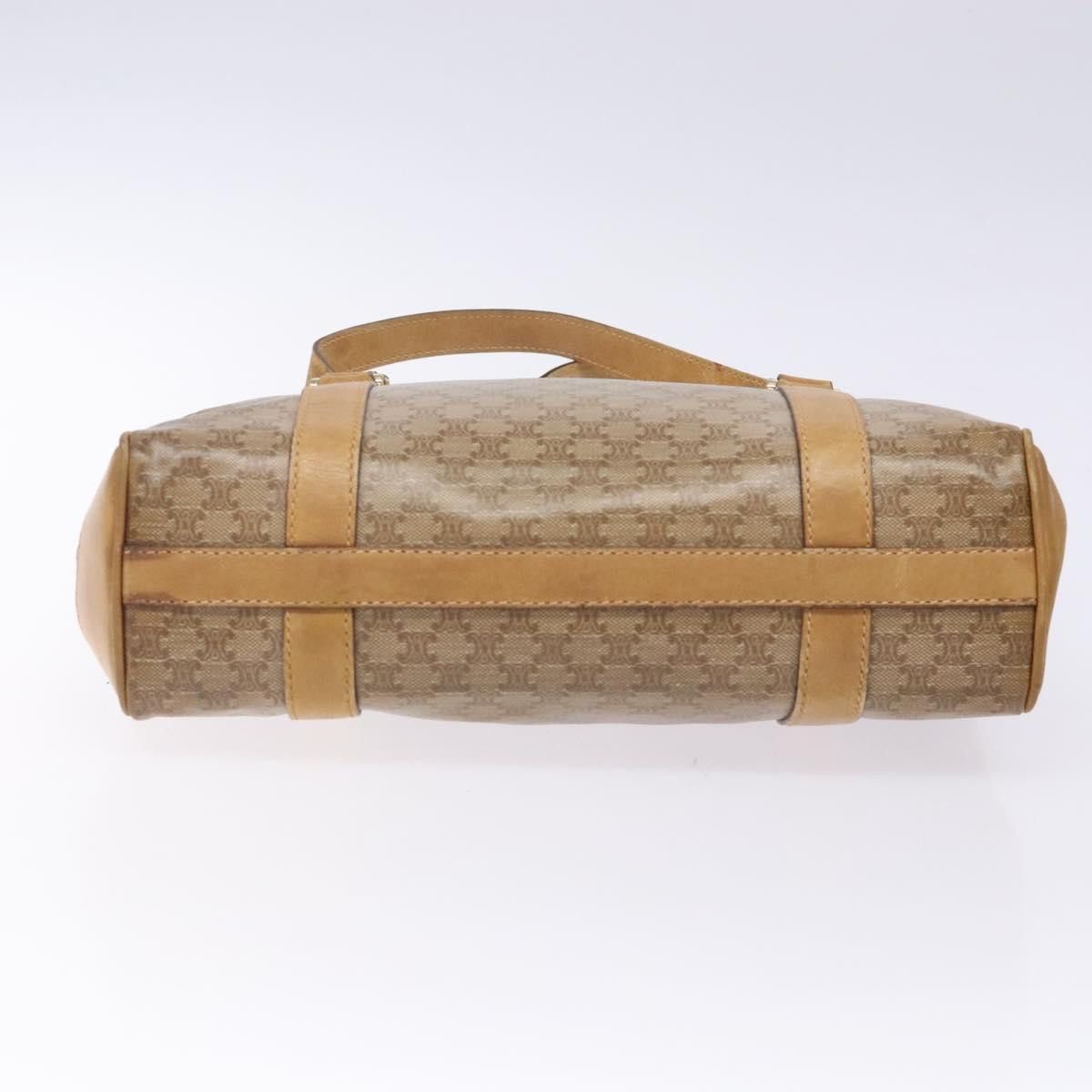 Celine CELINE Macadam Canvas Hand Bag Pvc Beige Gold Size ONE SIZE - 9 Thumbnail