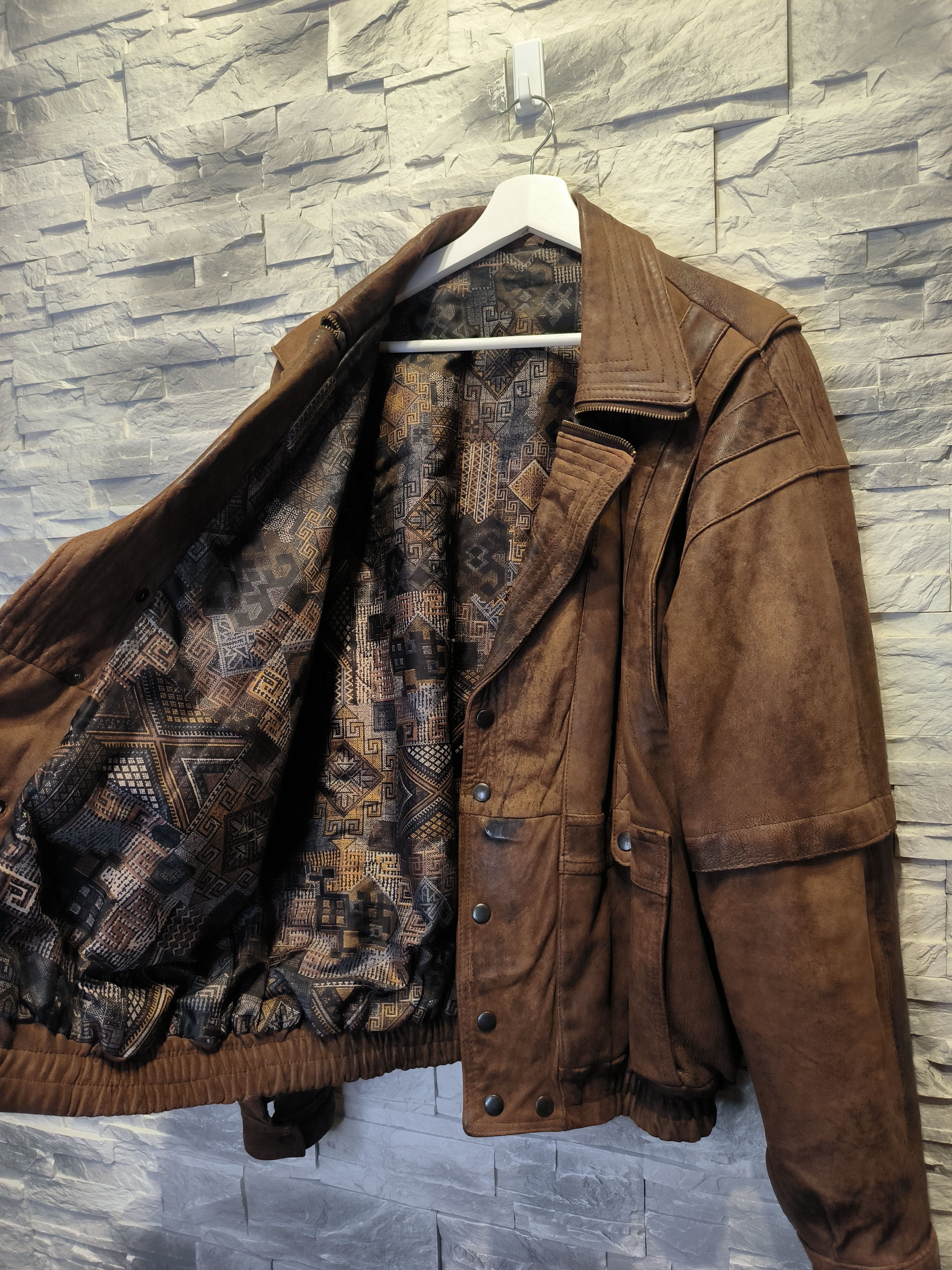 Vintage Leather Jacket Vintage Brown England Made Size US L / EU 52-54 / 3 - 2 Thumbnail