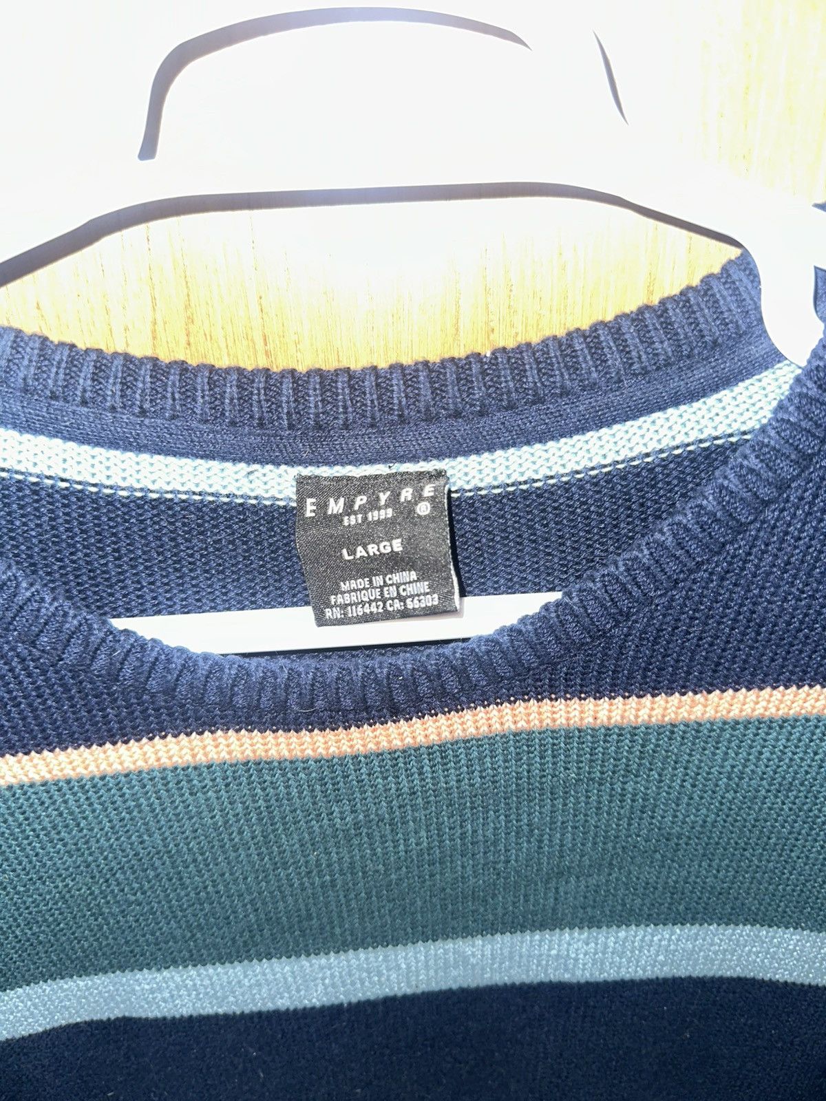Empyre Empyre Striped sweater LARGE Size US L / EU 52-54 / 3 - 2 Thumbnail