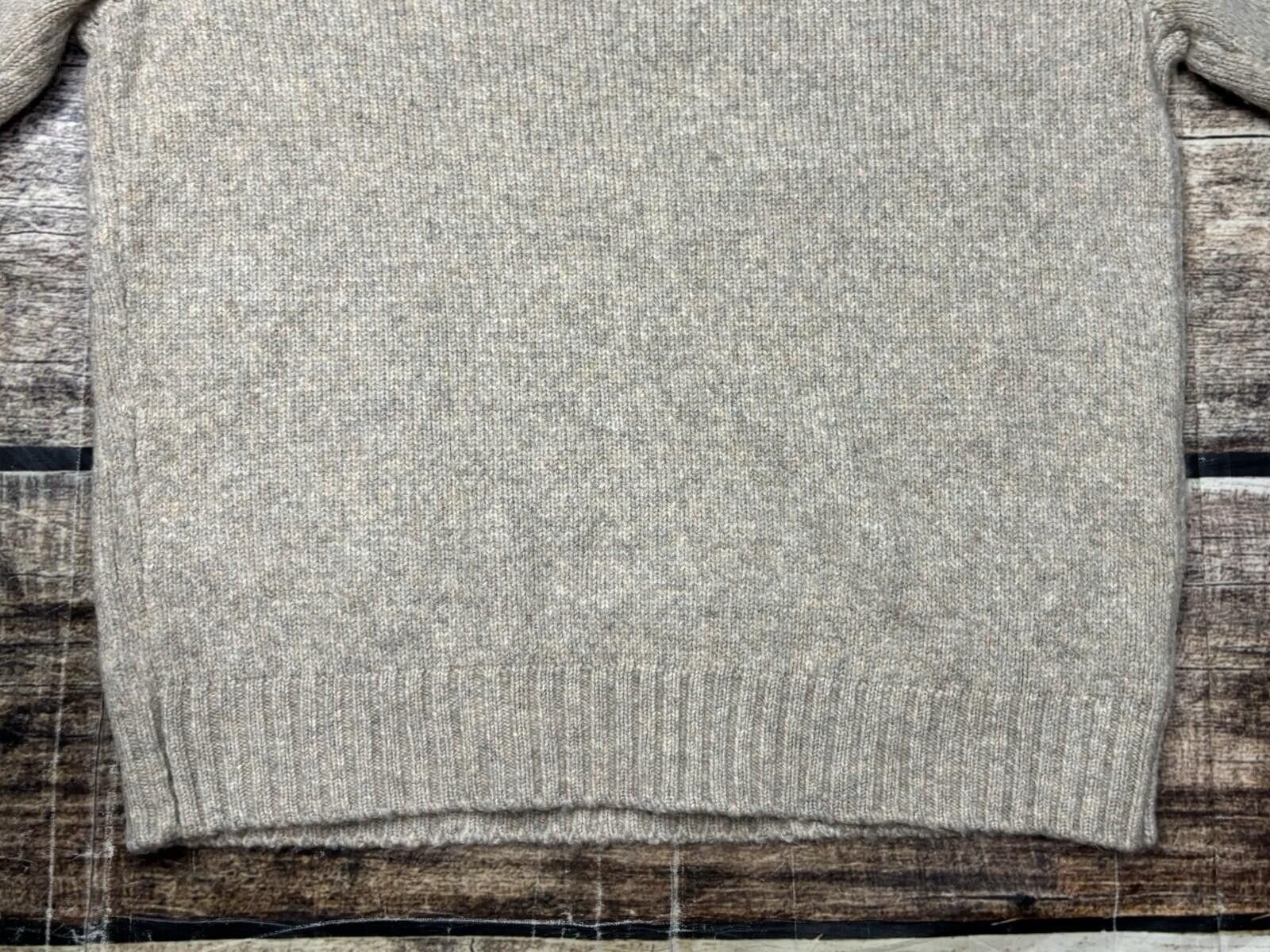 Alpha Industries Industry Sweater Mens Large Chunky Knit Crew Neck Beige Size US L / EU 52-54 / 3 - 7 Thumbnail