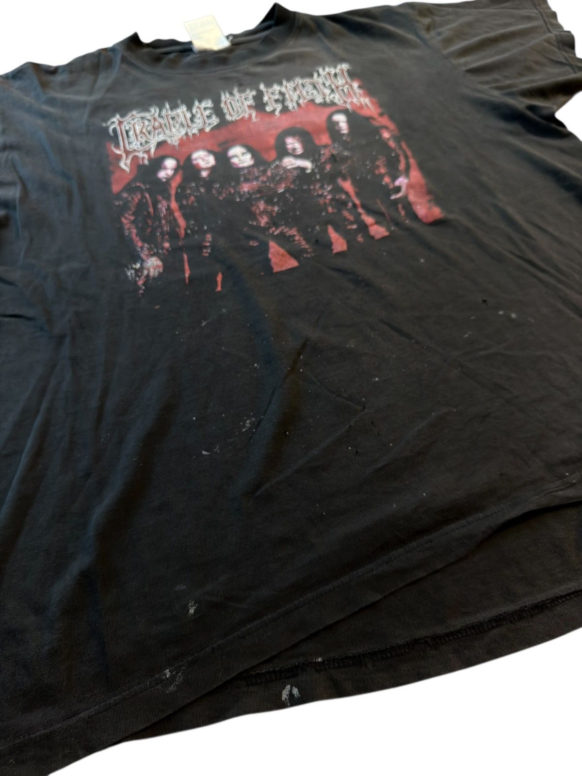 Band Tees 90s THRASHED VTG TEE CRADLE OF FILTH DISTRESSED METAL Size US XL / EU 56 / 4 - 2 Thumbnail