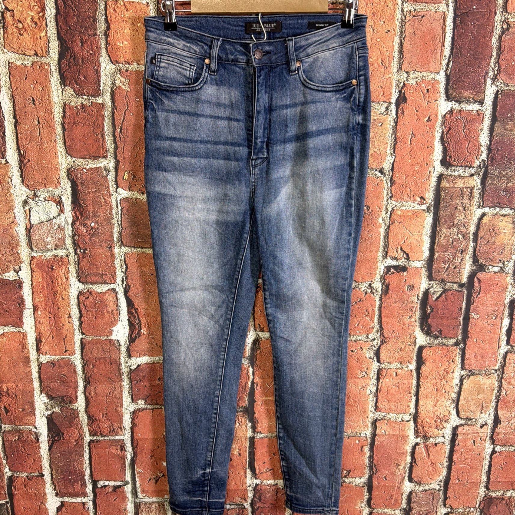 Denime Judy Blue Jeans Women Slim Skinny Fit Blue Denim 26/30 Waist 26 Inseam 26 Medium Wash 5-Pocket Distressed Regular Size Type Regular Adult Womens Size 30" / US 8 / IT 44 - 2 Thumbnail