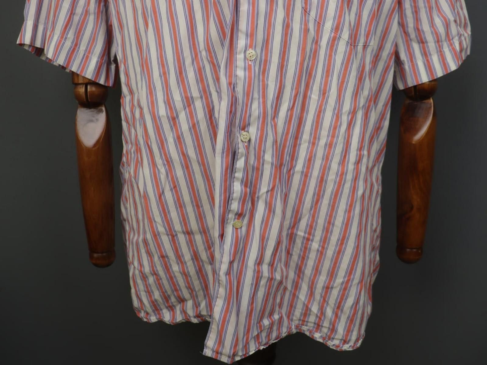 Lacoste Lacoste Multi Striped Collared Chest Button-Up Shirt Size 46 Size US M / EU 48-50 / 2 - 12 Thumbnail