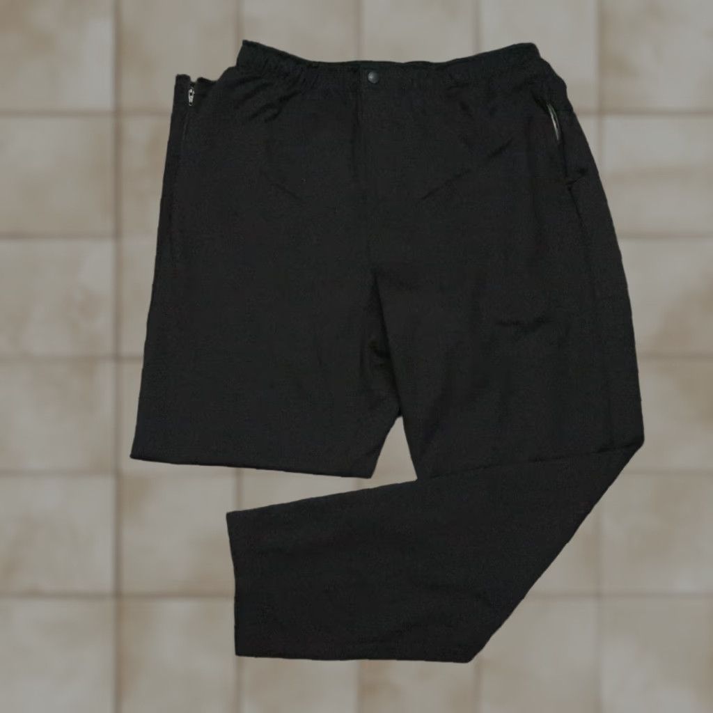 VINTAGE LL Bean Pants Mens Extra Large Black Ankle Zip Outdoors