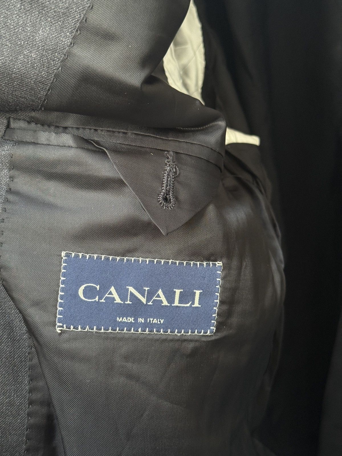 Canali Canali 52 Black Wool Blazer Sport Coat Made In Italy $995 Size 52R - 5 Thumbnail