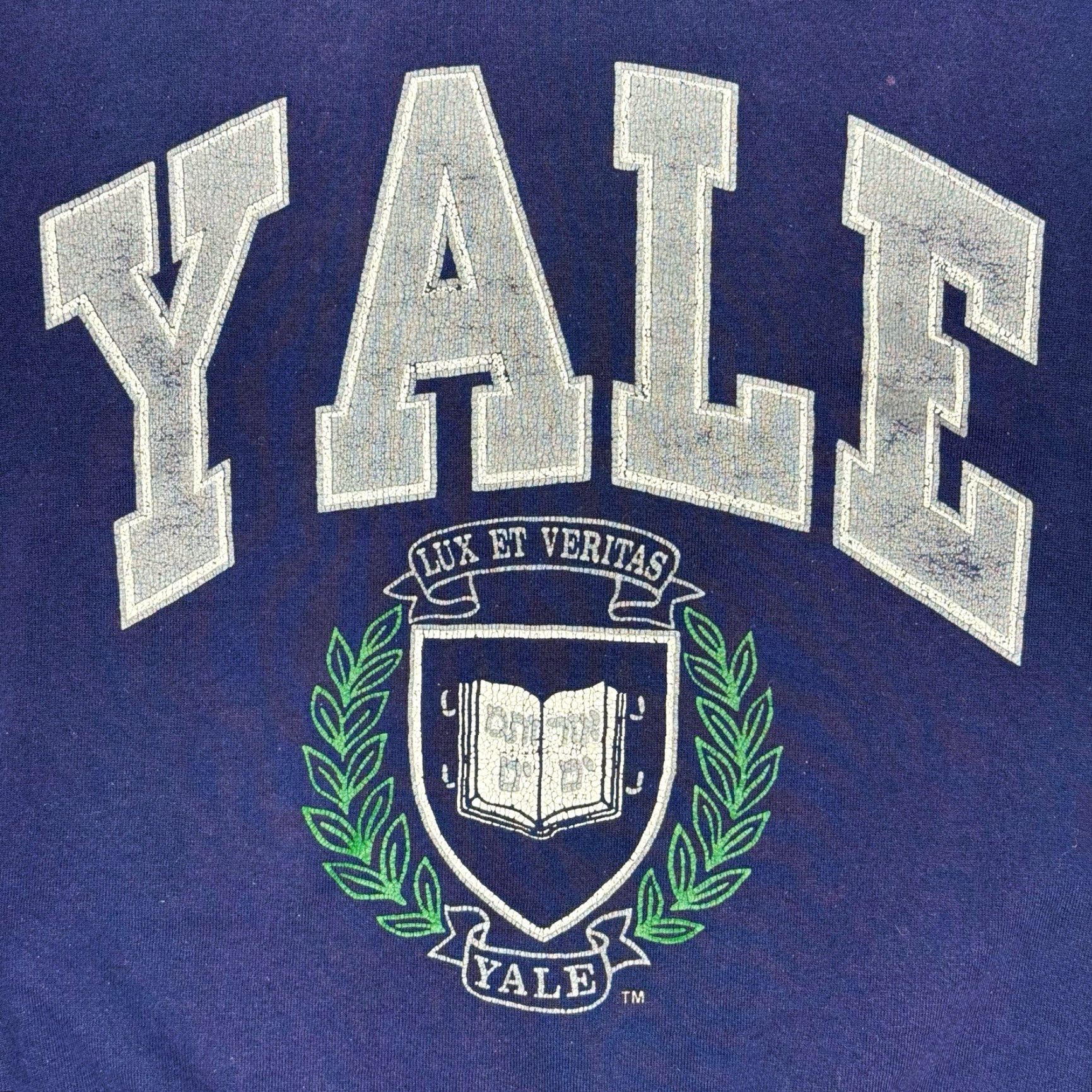 Russell Athletic VINTAGE Yale University Russell Athletic Crewneck Sweatshirt Mens XL Blue Graphic Print 90s College University Pullover Size US XL / EU 56 / 4 - 3 Thumbnail