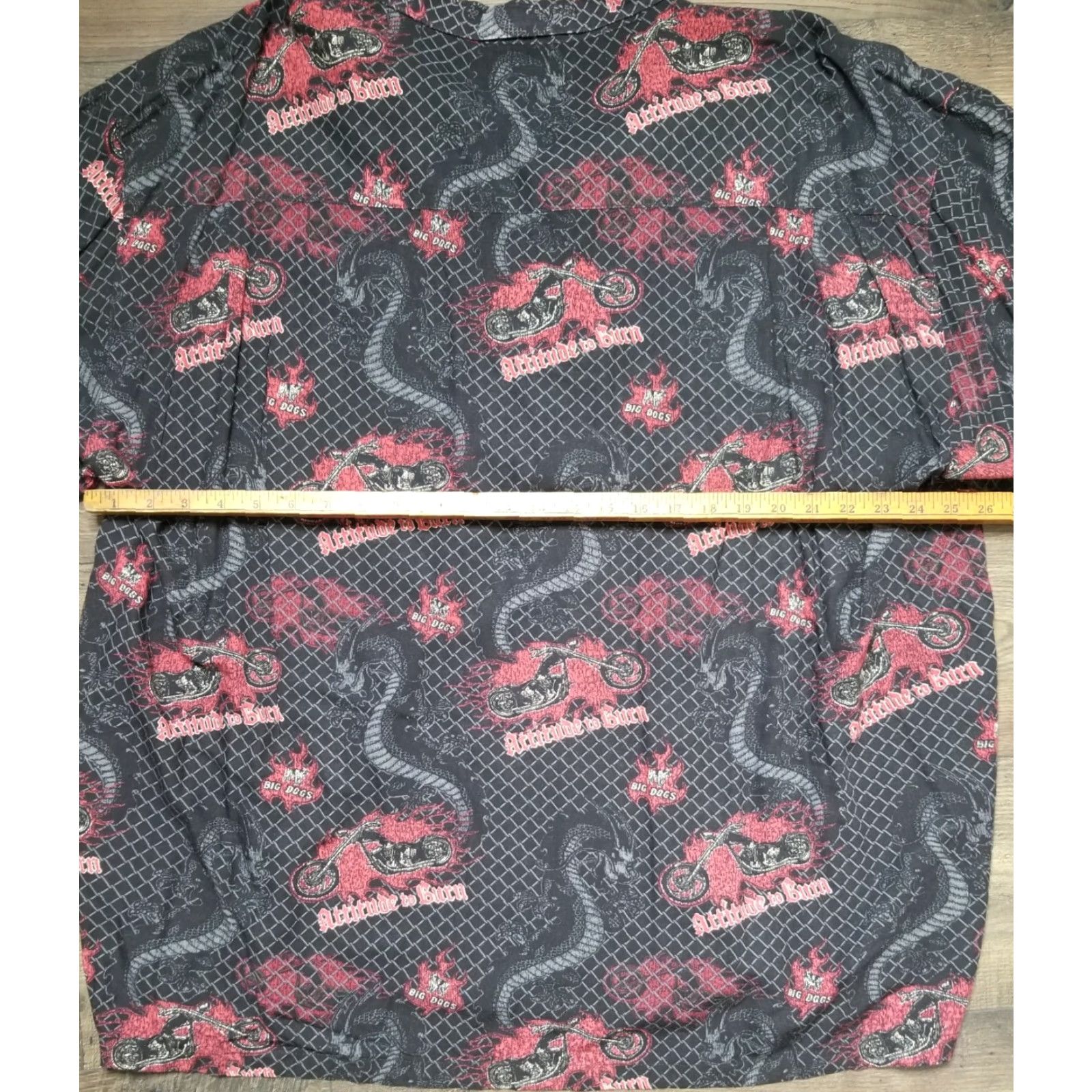 Big Dogs Authentic Big Dogs Shirt Men 3XL Multicolor Hawaiian Motorcycle Dragon Biker Mens Size US XXL / EU 58 / 5 - 6 Thumbnail