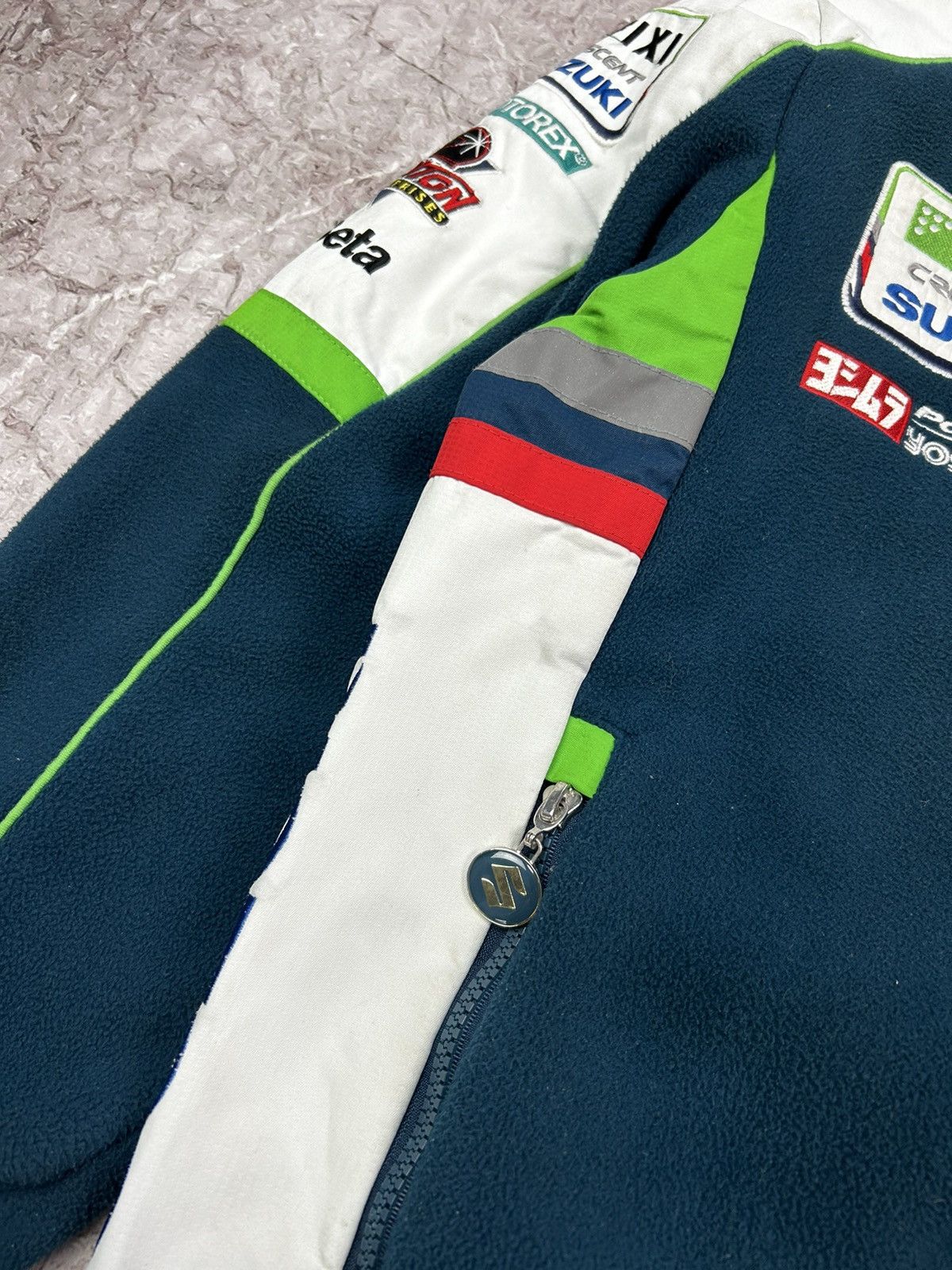 Vintage Vintage y2k Suzuki GSX-R racing team fleece Sherpa jacket Size US S / EU 44-46 / 1 - 8 Thumbnail