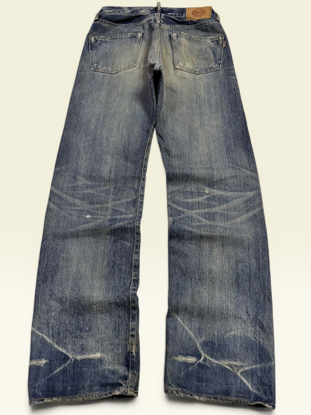 Samurai Jeans Vtg Japan Omnigod Selvedge Grunge Whisker Faded Jeans Size US 29 - 9 Thumbnail