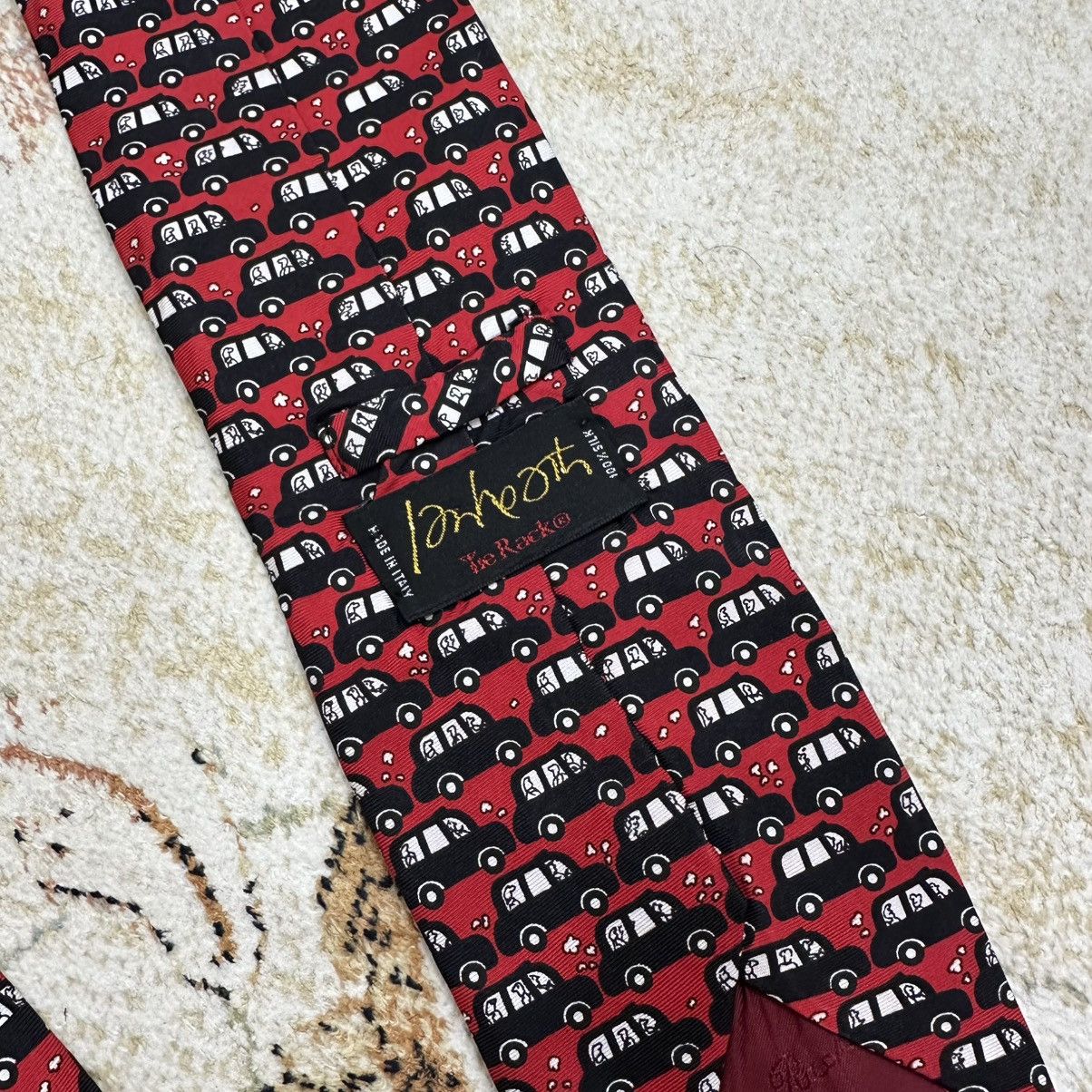 Vintage Vintage Ian Heath Rack London Tie Silk Double Decker Italy Size ONE SIZE - 7 Thumbnail