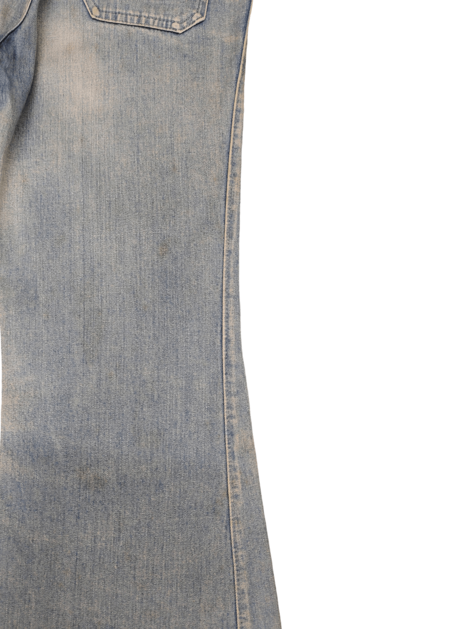 If Six Was Nine Flare Jeans Dirty Dusty Bell Bottom Boot Cut Y2k Goa Size US 27 - 17 Thumbnail