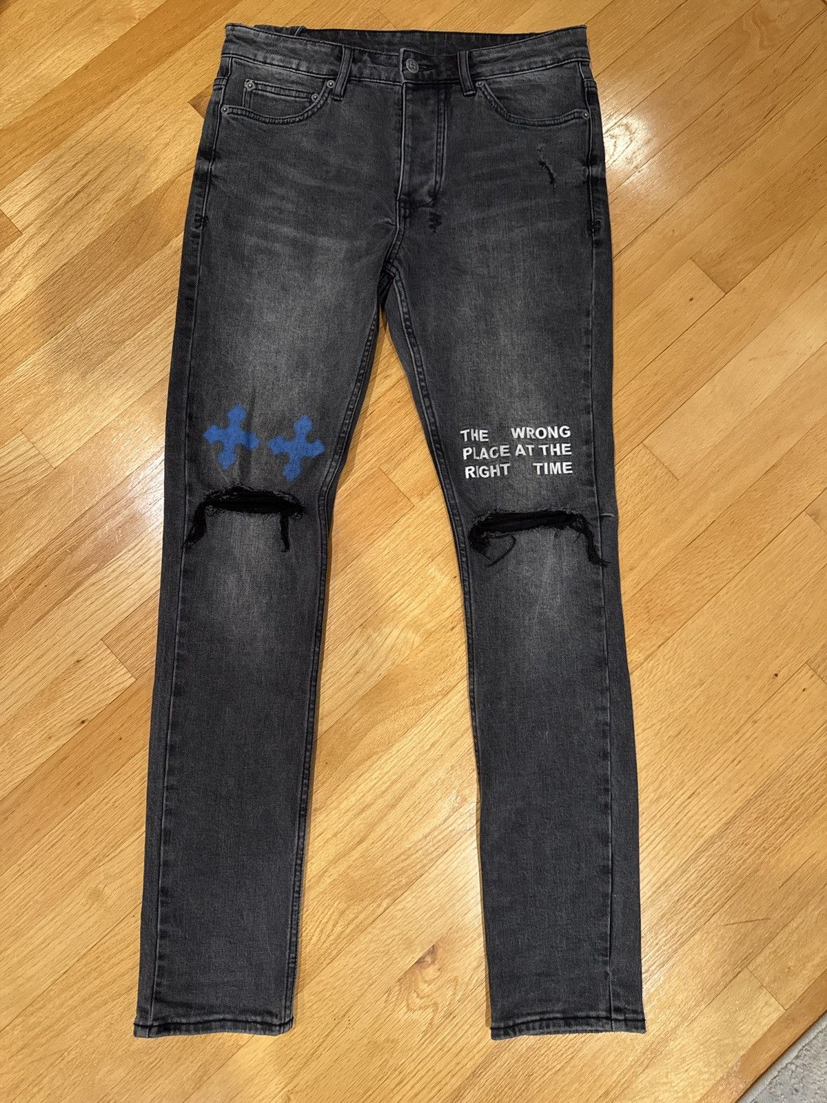 Ksubi Ksubi Chitch Right Time Black Denim Size US 30 / EU 46 - 2 Thumbnail