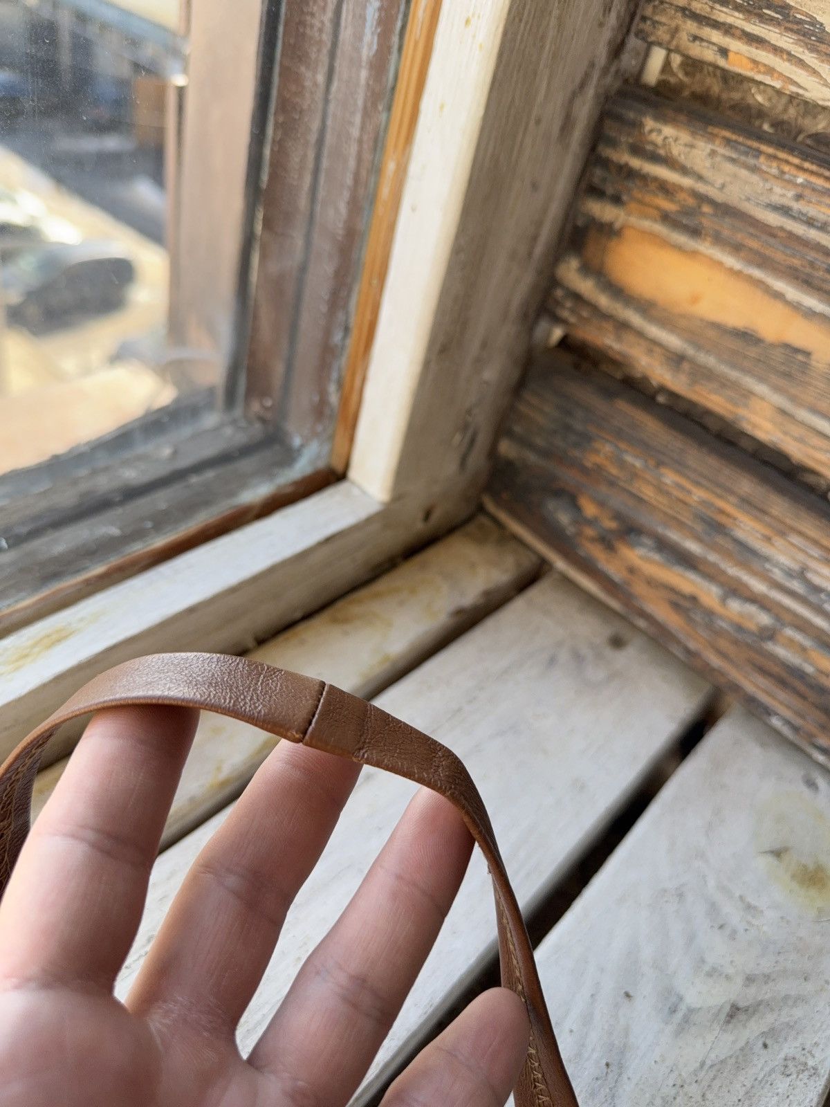 Japanese Brand Retro Vintage Brown Leather Tie 90s Western Biker Style Size ONE SIZE - 6 Thumbnail