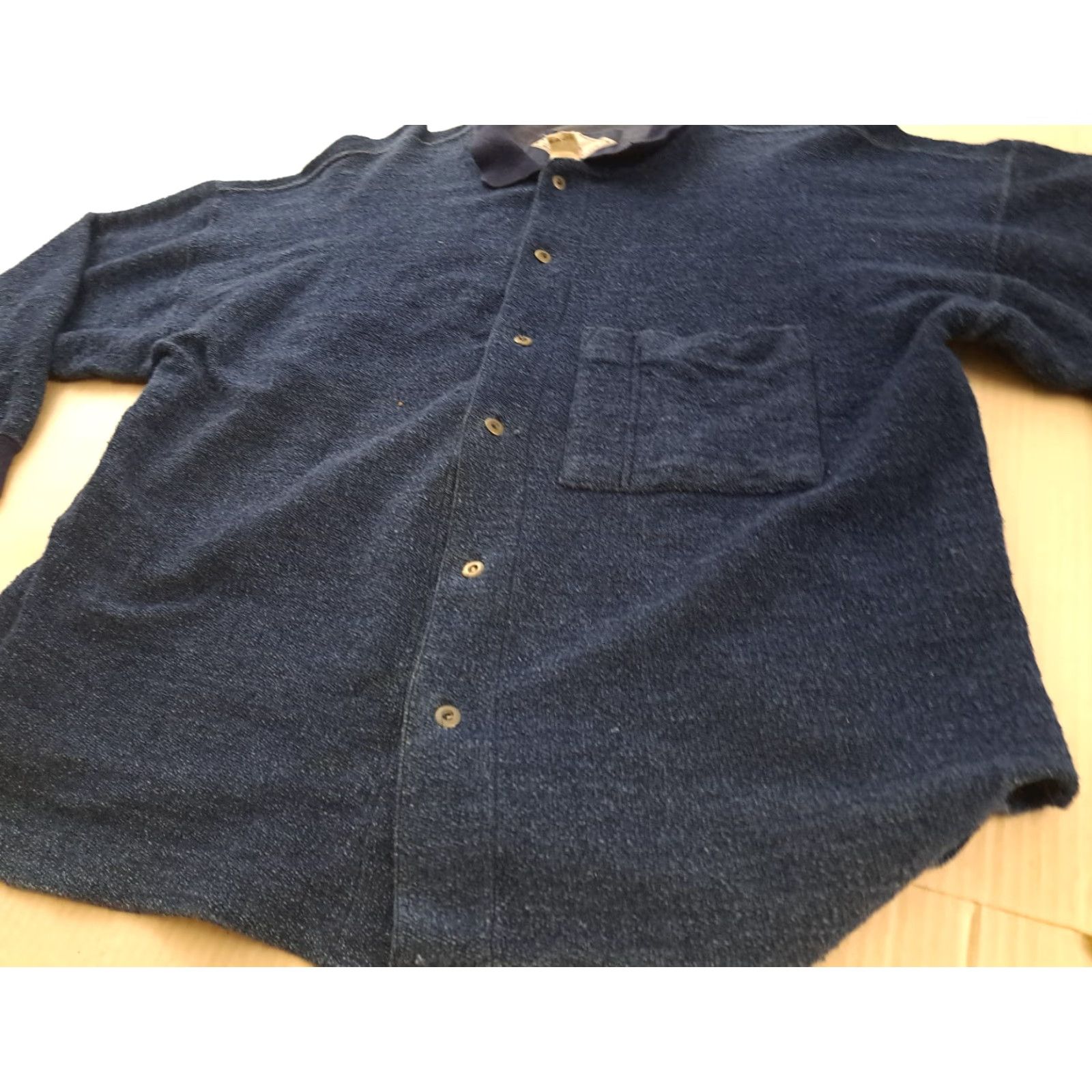 Vintage VINTAGE Authentic sportswear Button-Up Shirt XL Denim Blue Button-Front Long Sleeve Casual Unisex Adults Pocketed Cotton 28in Size US XL / EU 56 / 4 - 4 Thumbnail