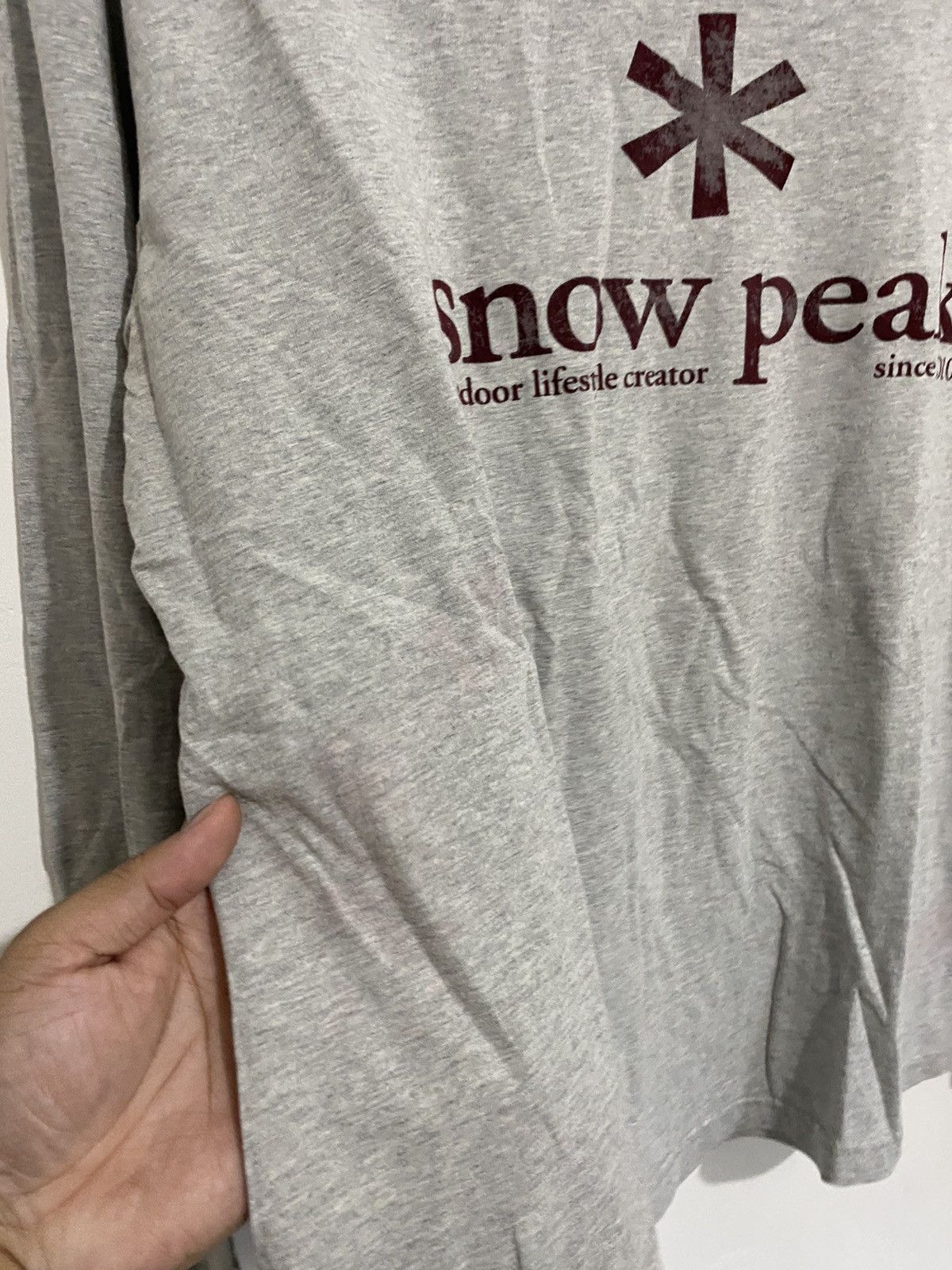 Japanese Brand Snow peak logo longsleeve Size US L / EU 52-54 / 3 - 6 Thumbnail