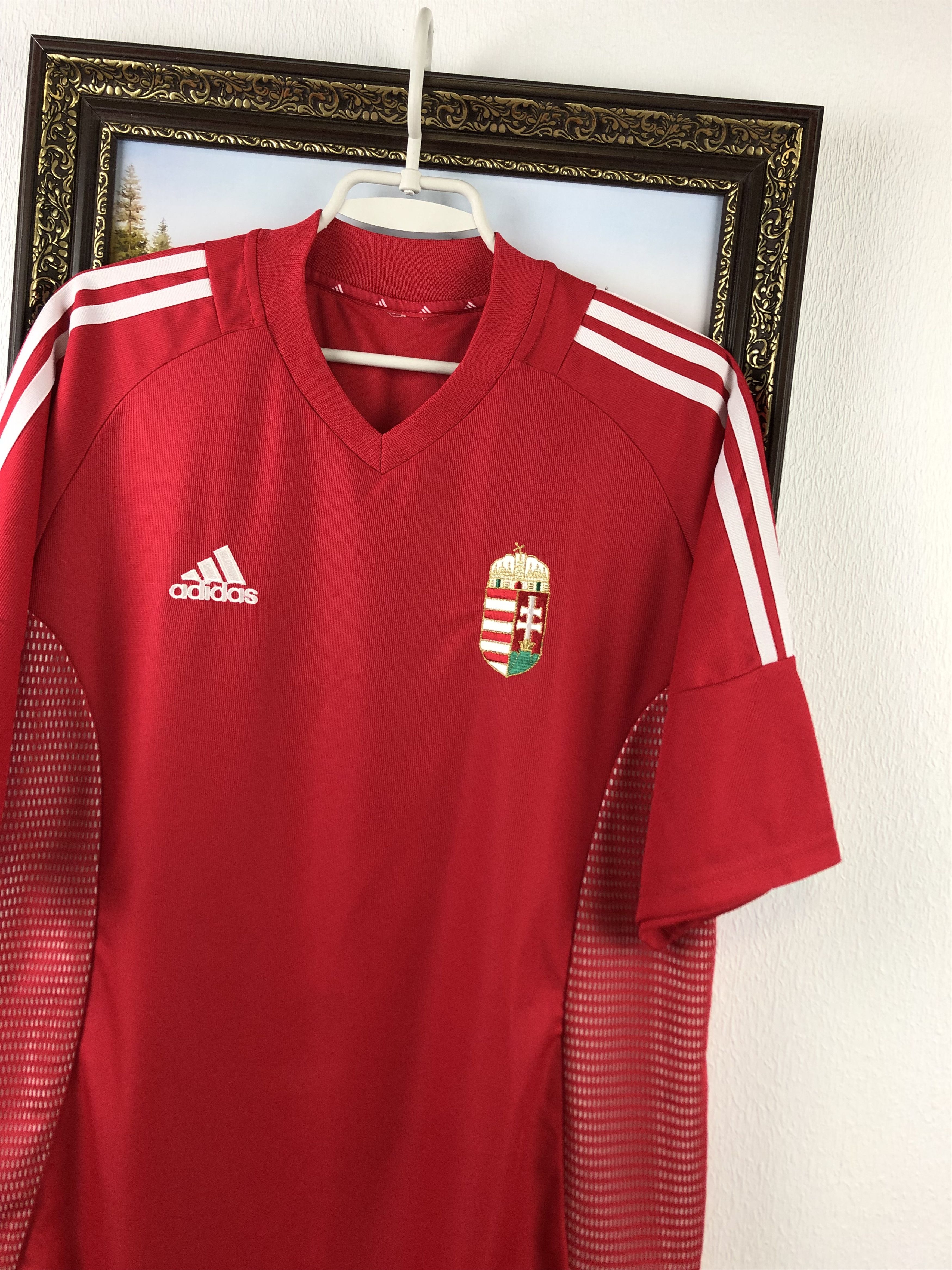 Vintage Vintage Adidas Hungary football shirt 2002 Soccer Jersey Size US XL / EU 56 / 4 - 4 Thumbnail
