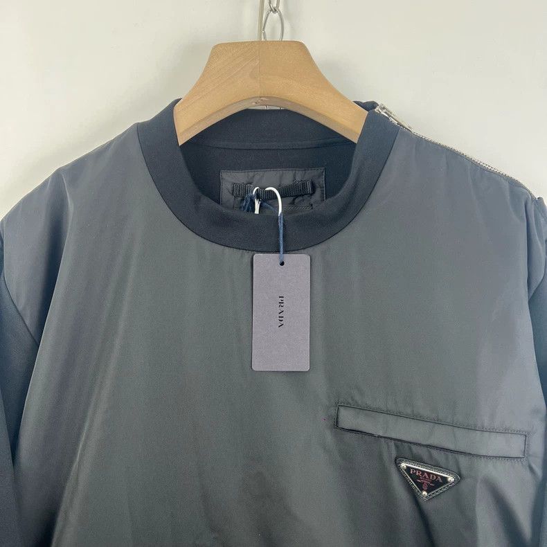 Prada Prada Triangle nylon stitching sweatshirt 2505-Nextarrow Size US L / EU 52-54 / 3 - 5 Thumbnail