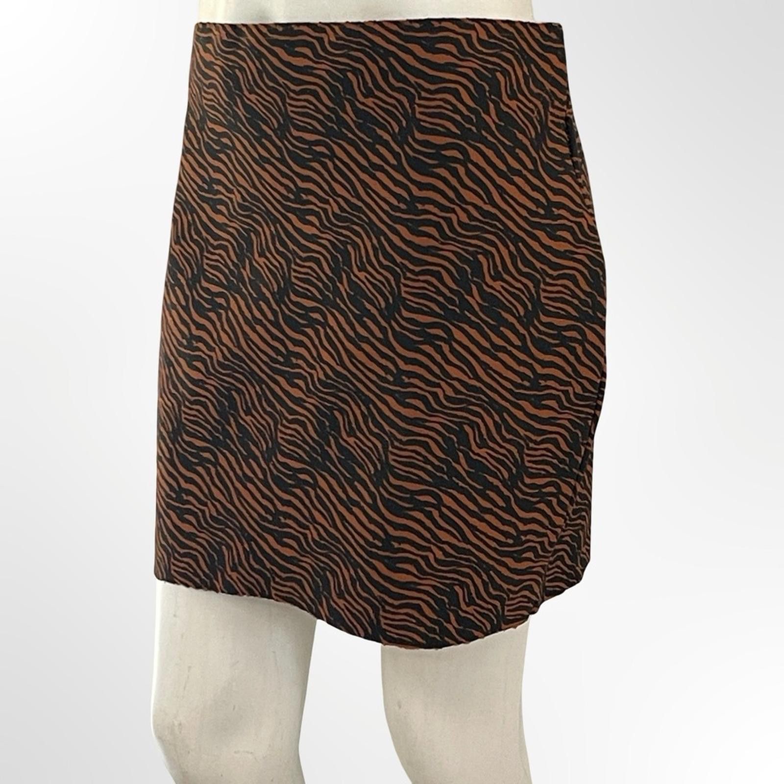 Other Shinestar Brown and Black Zebra Print Skirt in XL Size 40" / US 18 - 1 Thumbnail