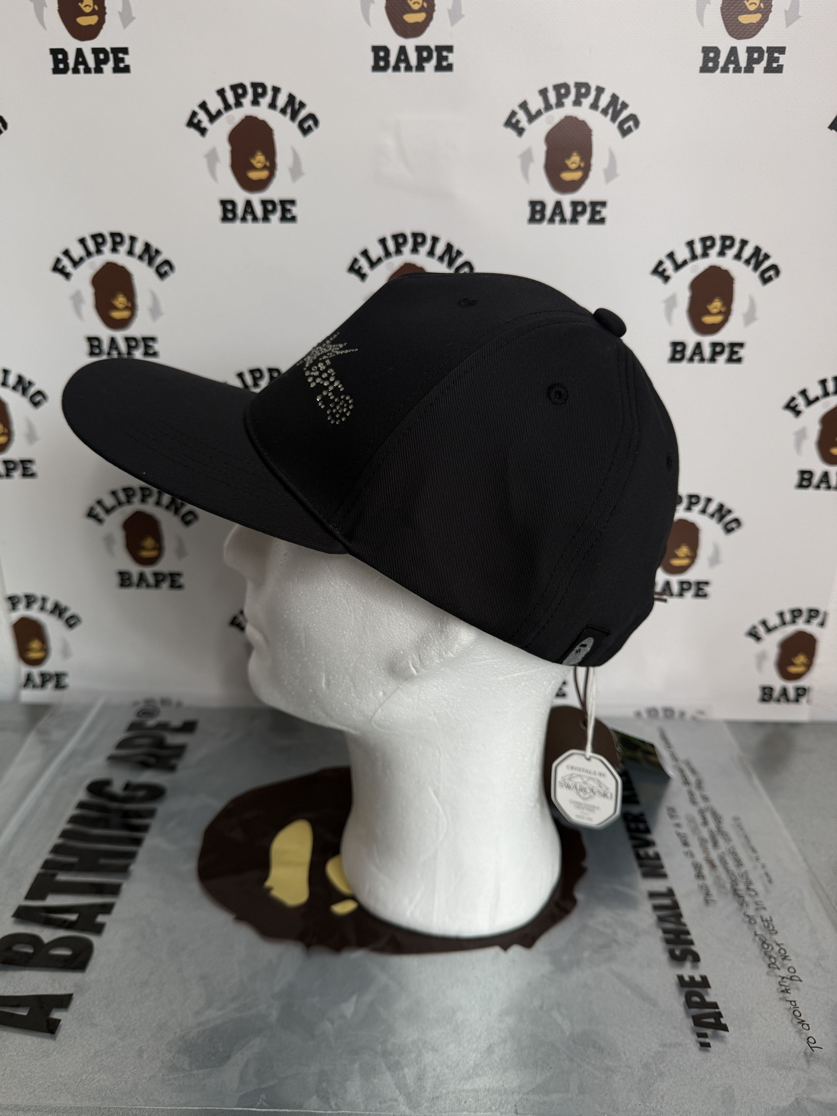 Bape × Swarovski BAPE X SWAROVSKI A BATHING APE LOGO CAP Size ONE SIZE - 9 Thumbnail