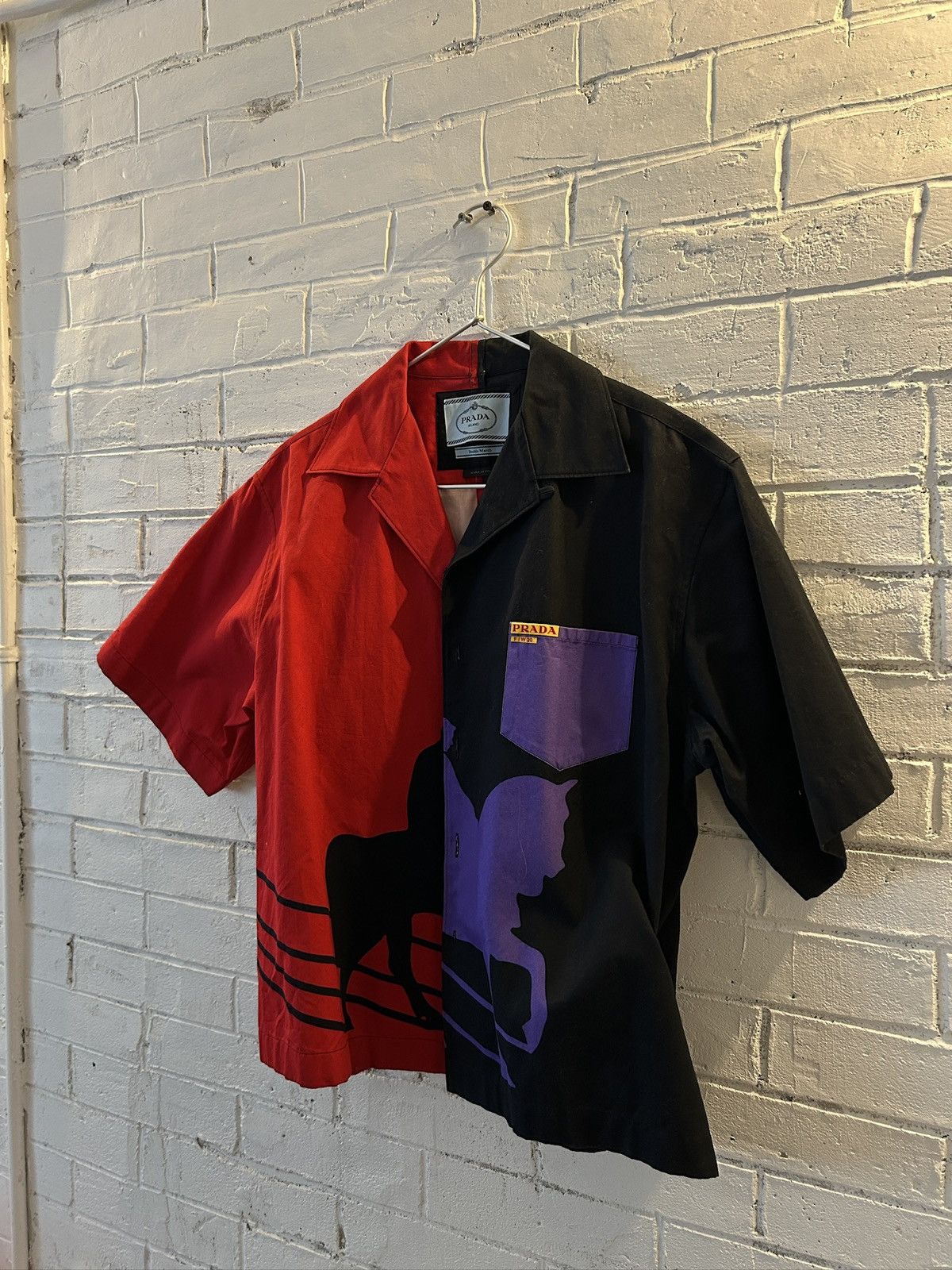 Prada Double Match Bowling Shirt F/W 2020 Size US L / EU 52-54 / 3 - 3 Thumbnail
