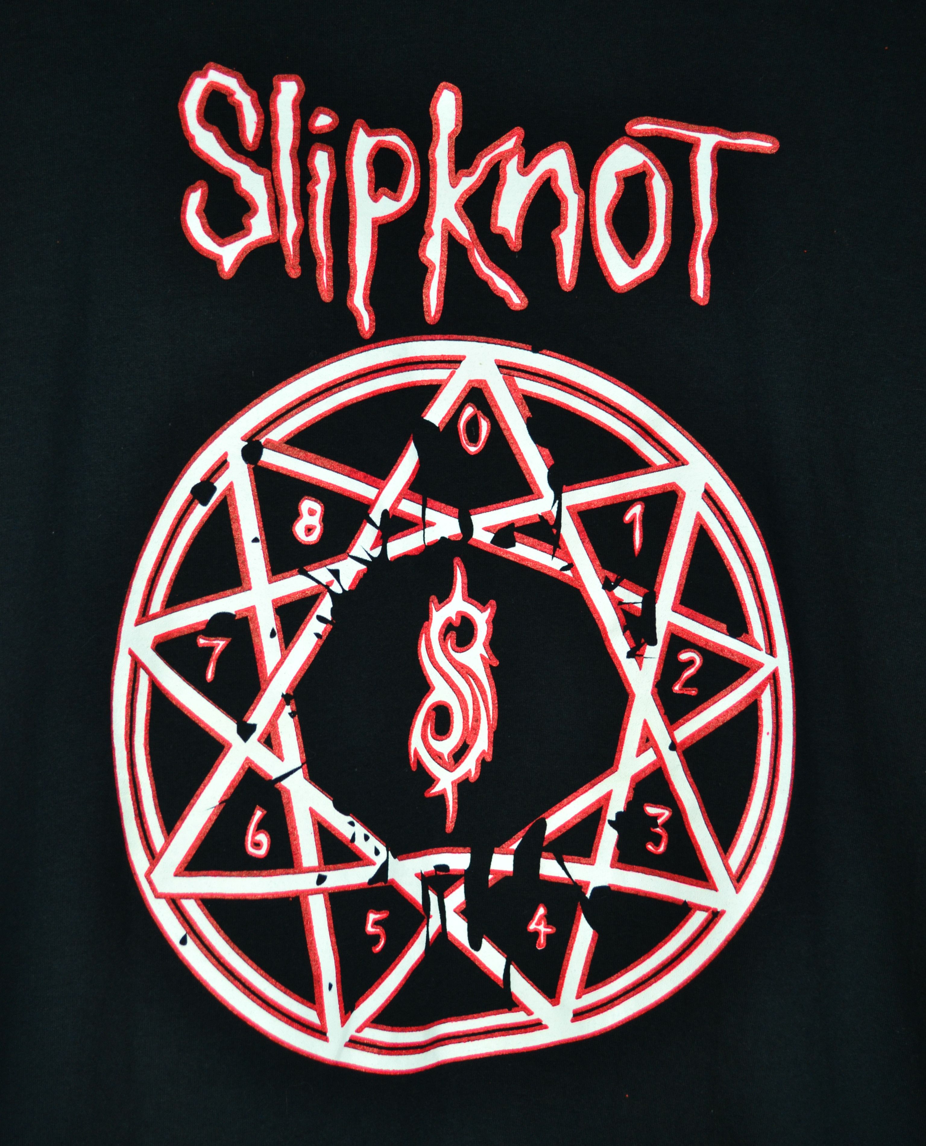 Slipknot Slipknot Y2K Nu Metal Band Tee Shirt Pentagram Logo Size US L / EU 52-54 / 3 - 3 Thumbnail