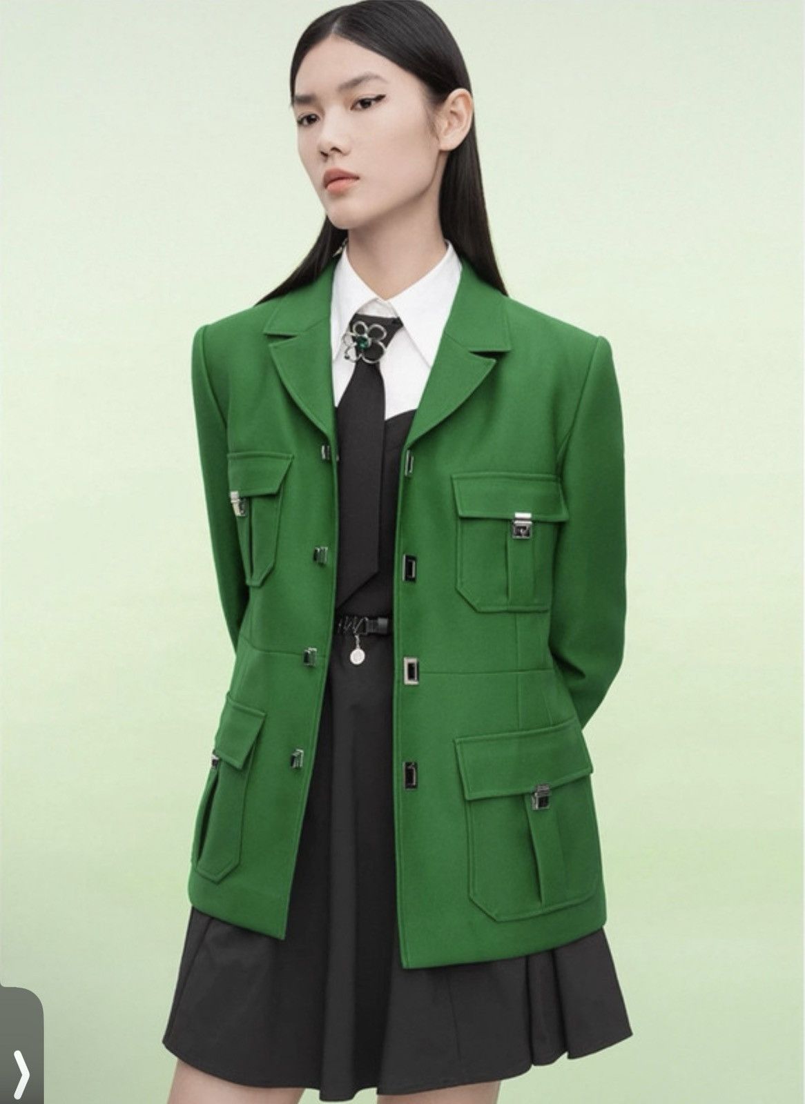 Other Structured Blazer with Metal Hardware Size L / US 10 / IT 46 - 4 Thumbnail
