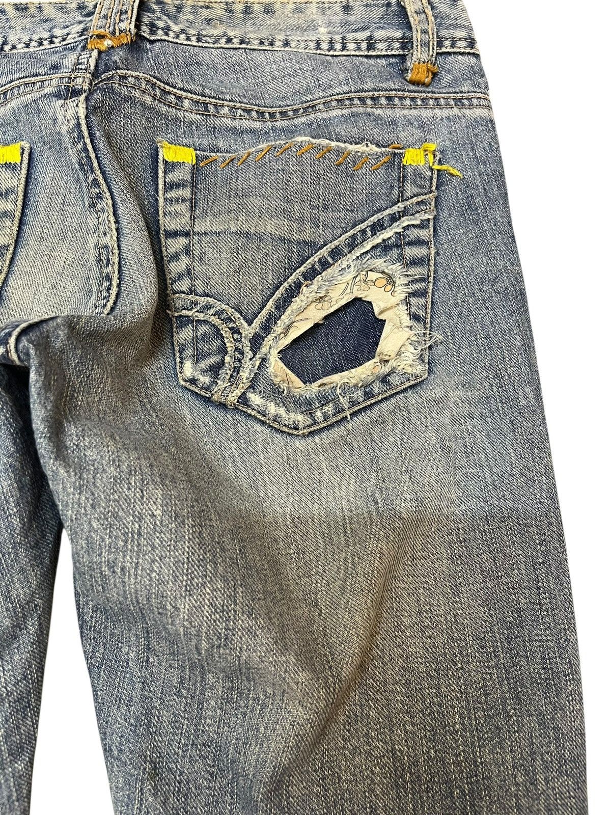 Japanese Brand Vintage Back Number Flare Bootcut Denim Size US 30 / EU 46 - 9 Thumbnail