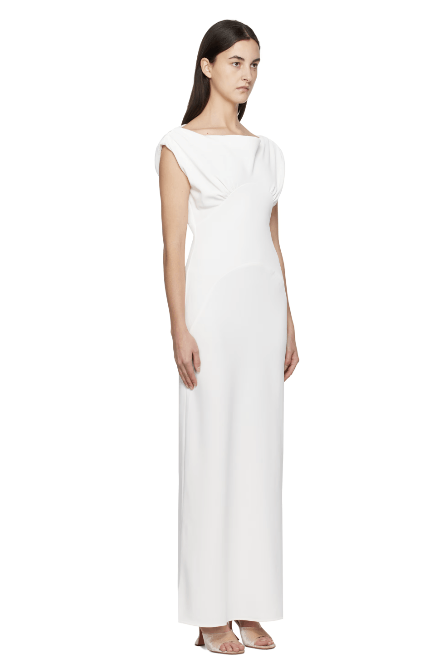 Paris Georgia White Raina Maxi Dress Size M / US 6-8 / IT 42-44 - 2 Thumbnail